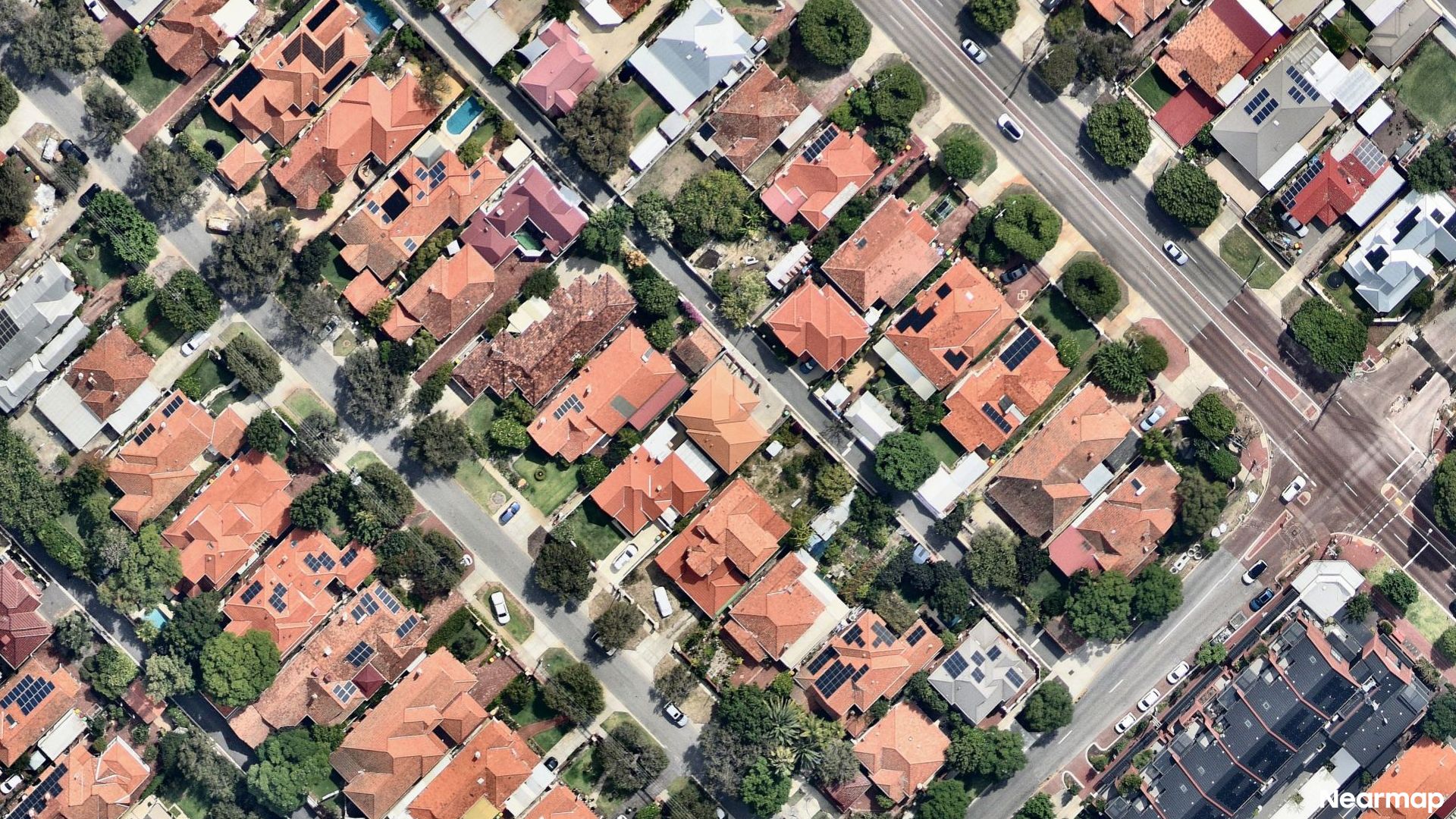 Vertical aerial view