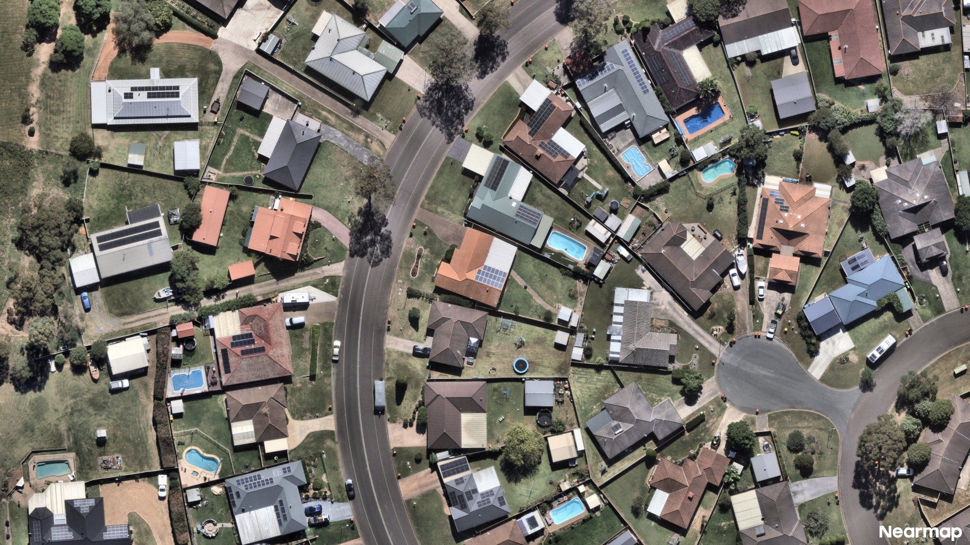 Vertical aerial view