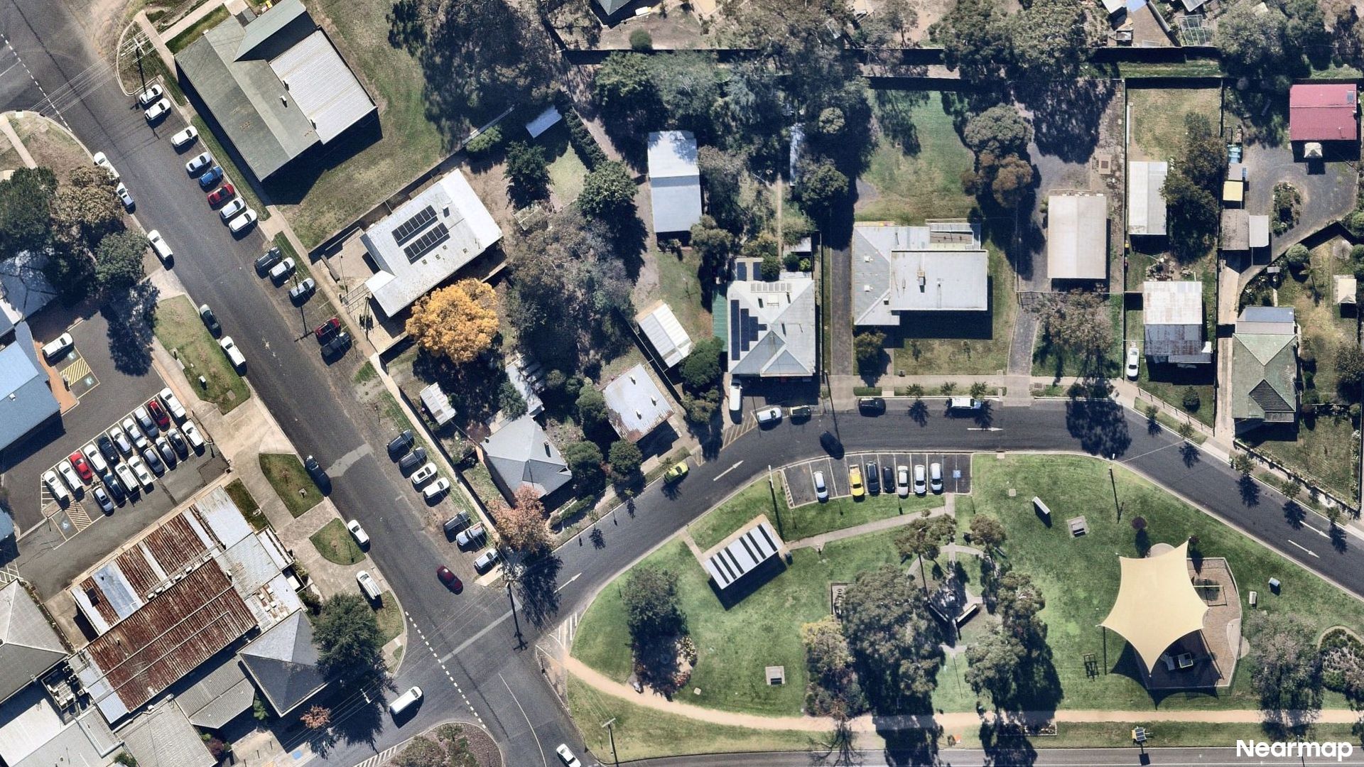 Vertical aerial view