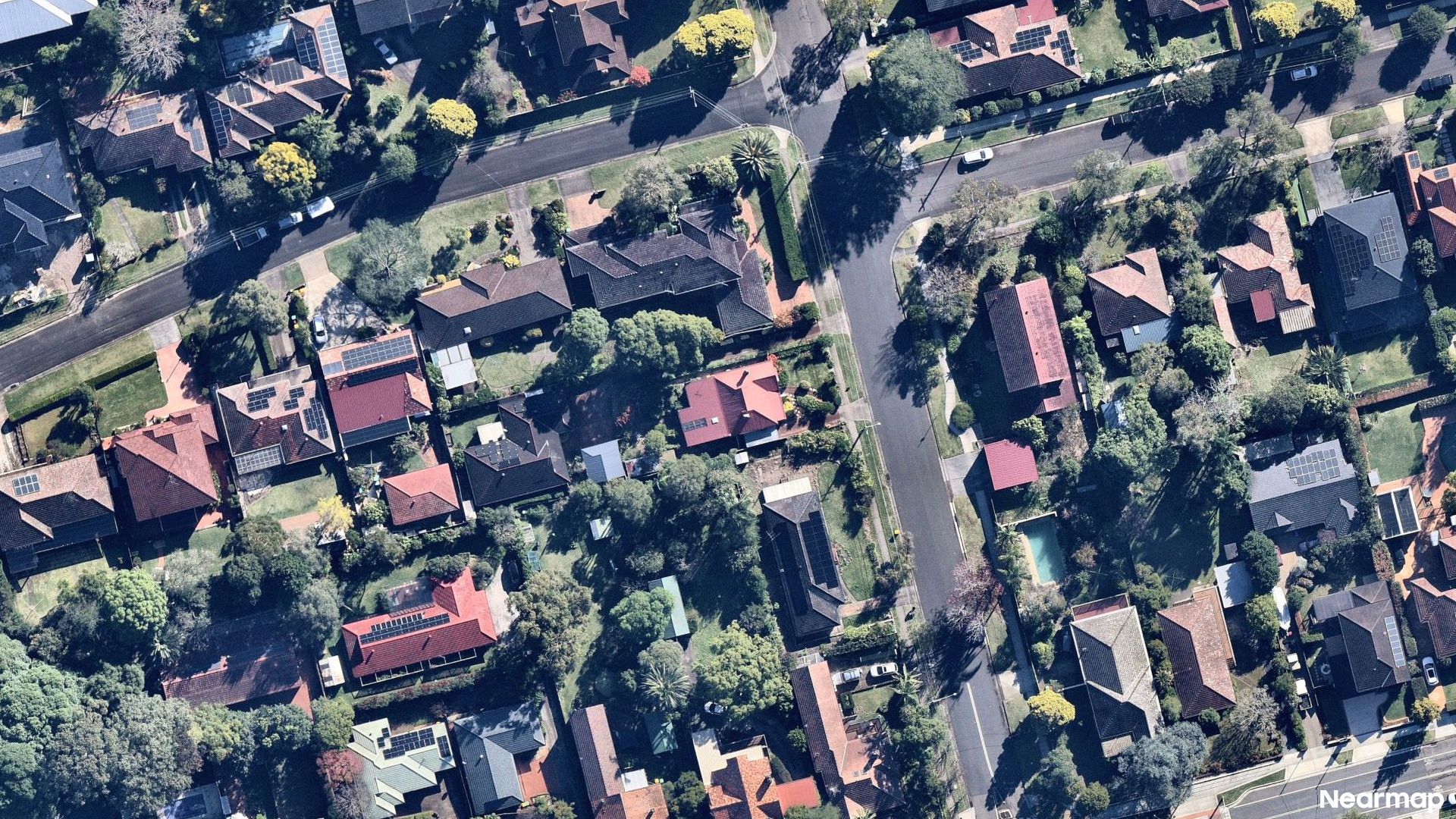 Vertical aerial view