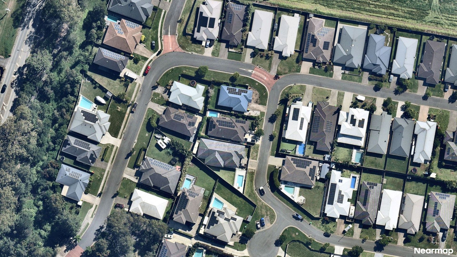 Vertical aerial view