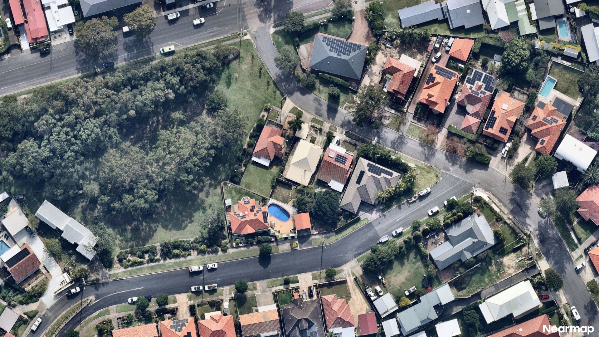 Vertical aerial view