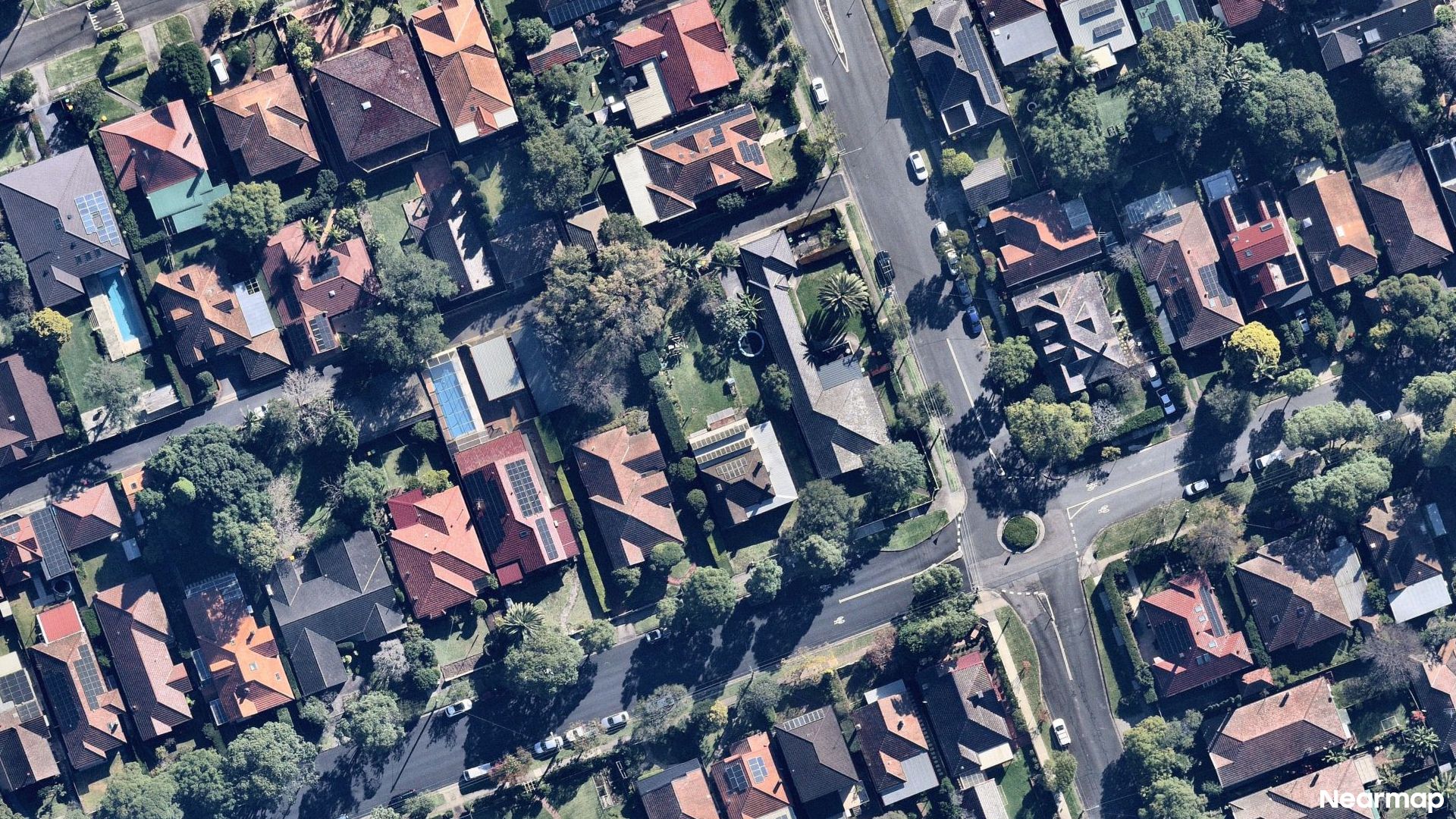 Vertical aerial view