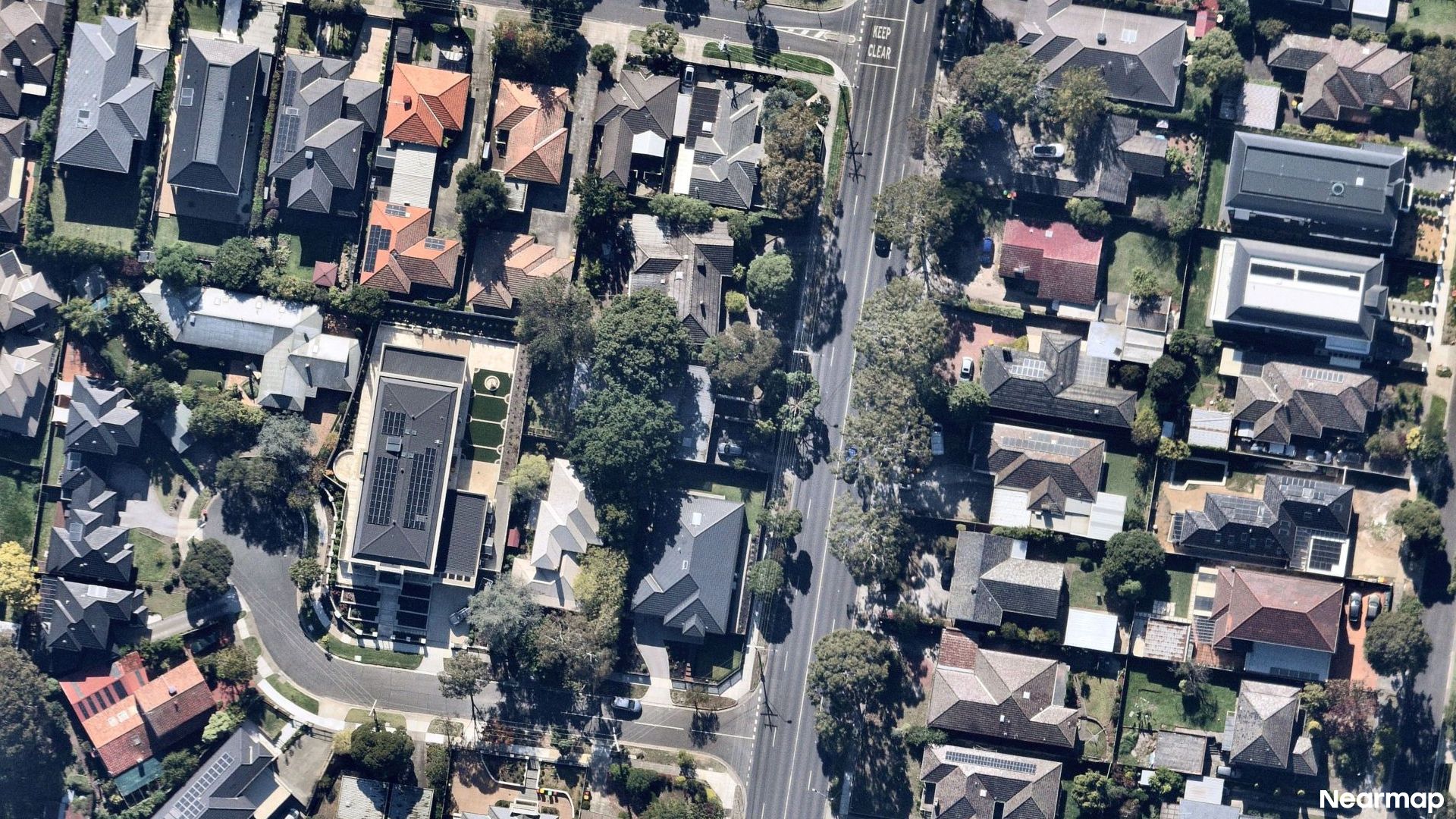Vertical aerial view