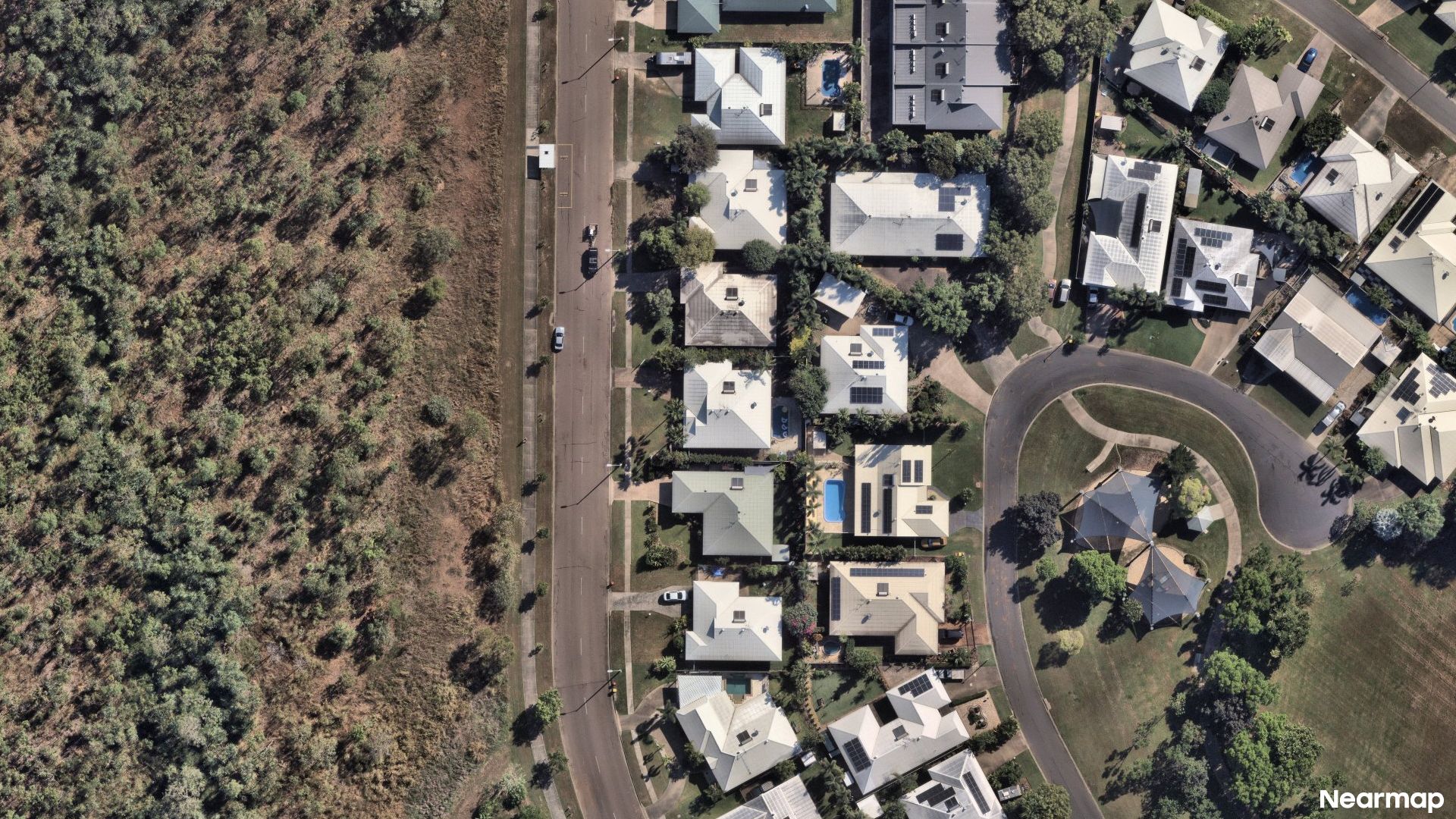 Vertical aerial view