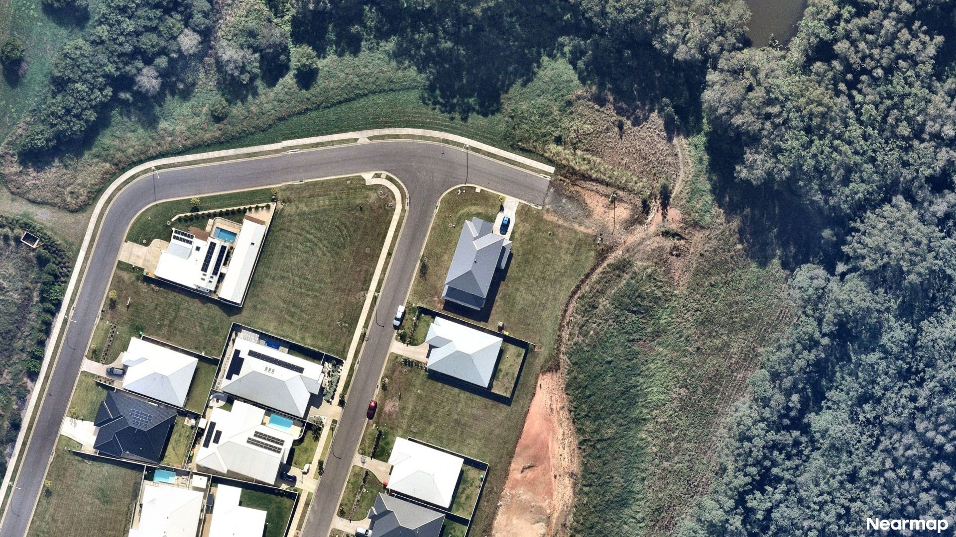 Vertical aerial view