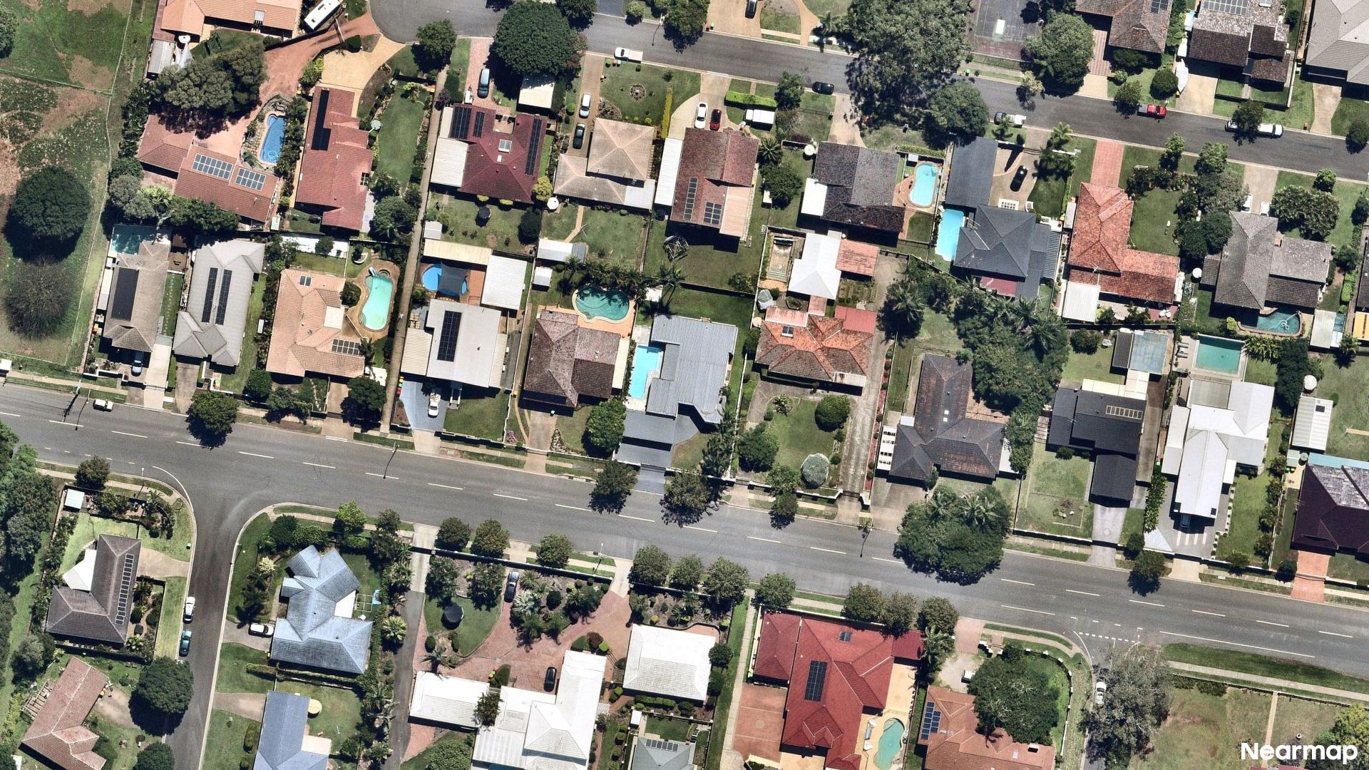 Vertical aerial view