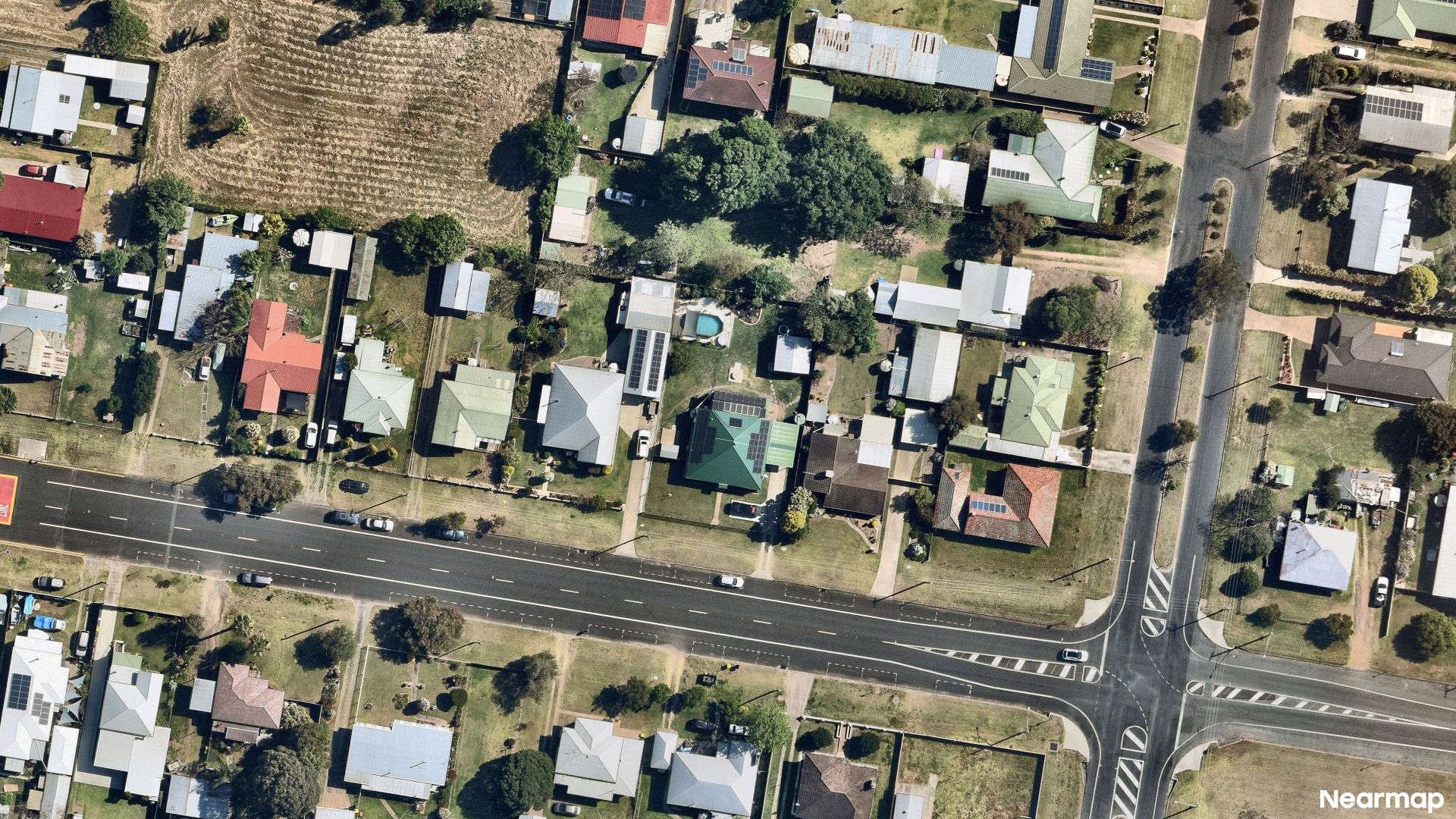 Vertical aerial view