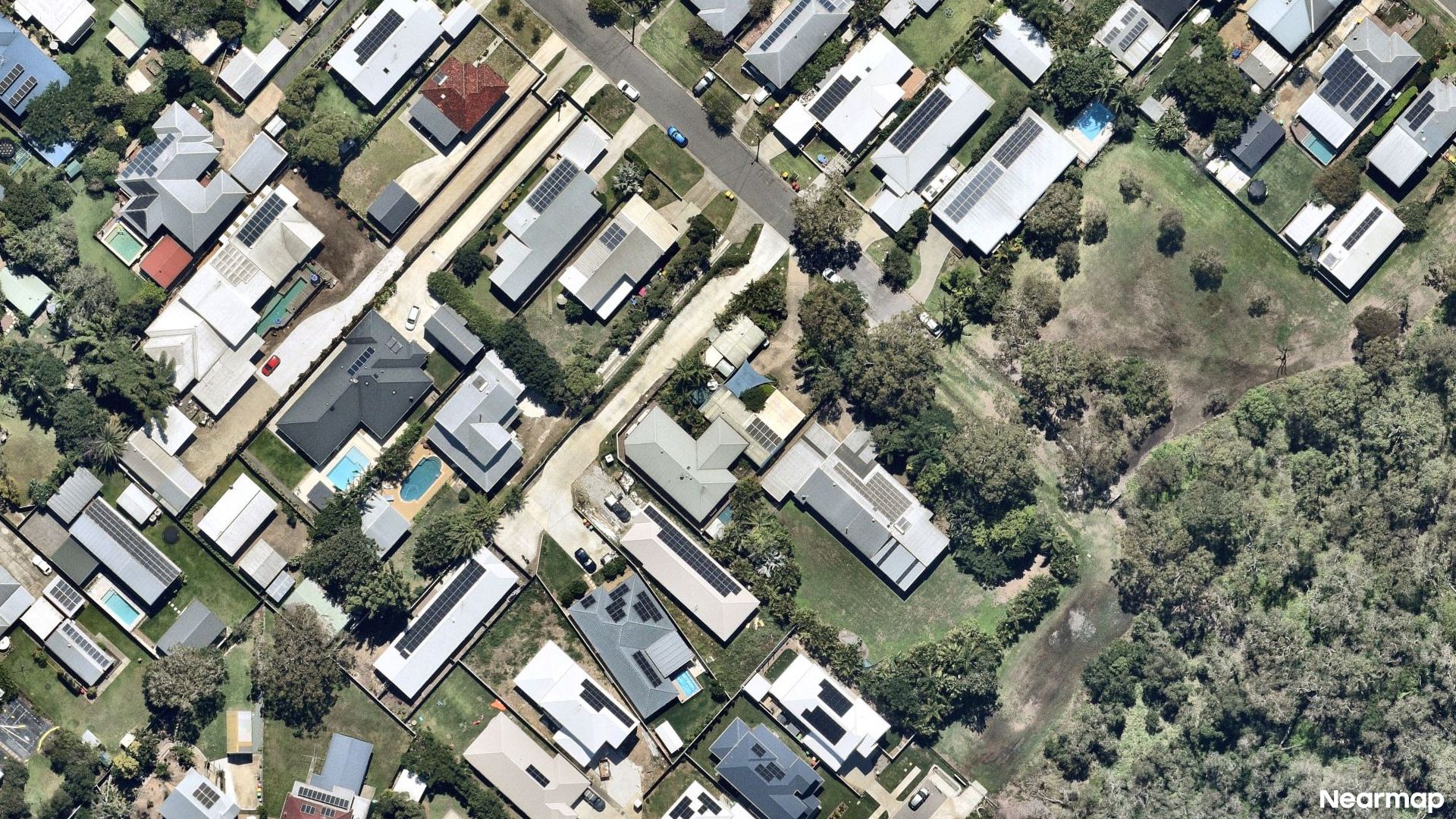 Vertical aerial view