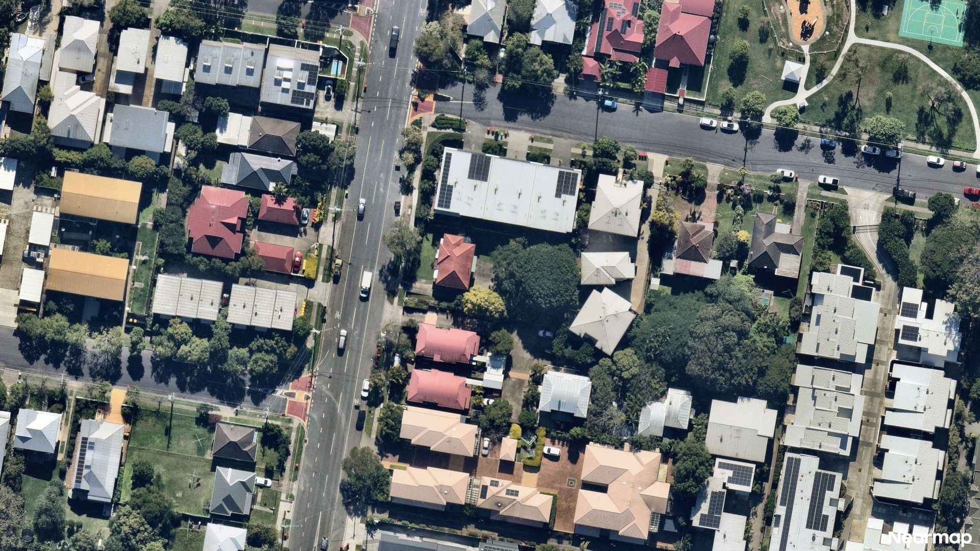 Vertical aerial view
