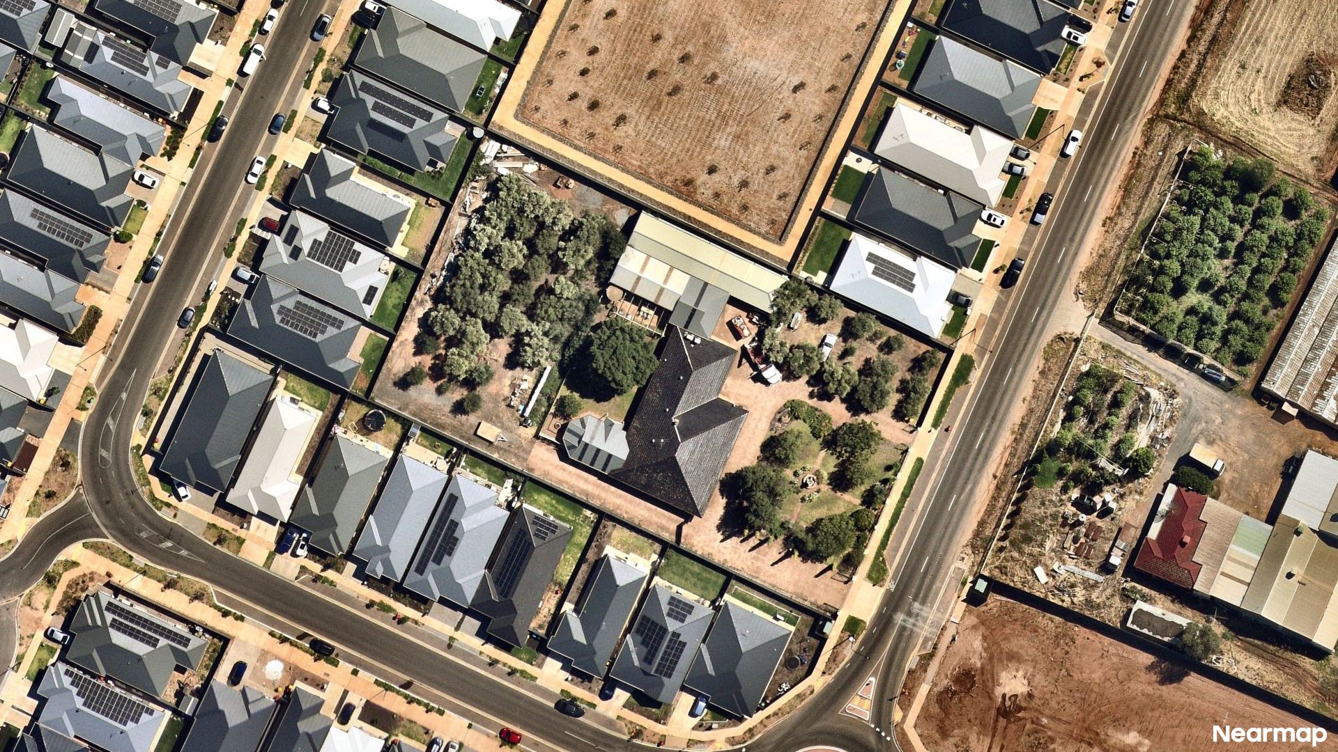 Vertical aerial view