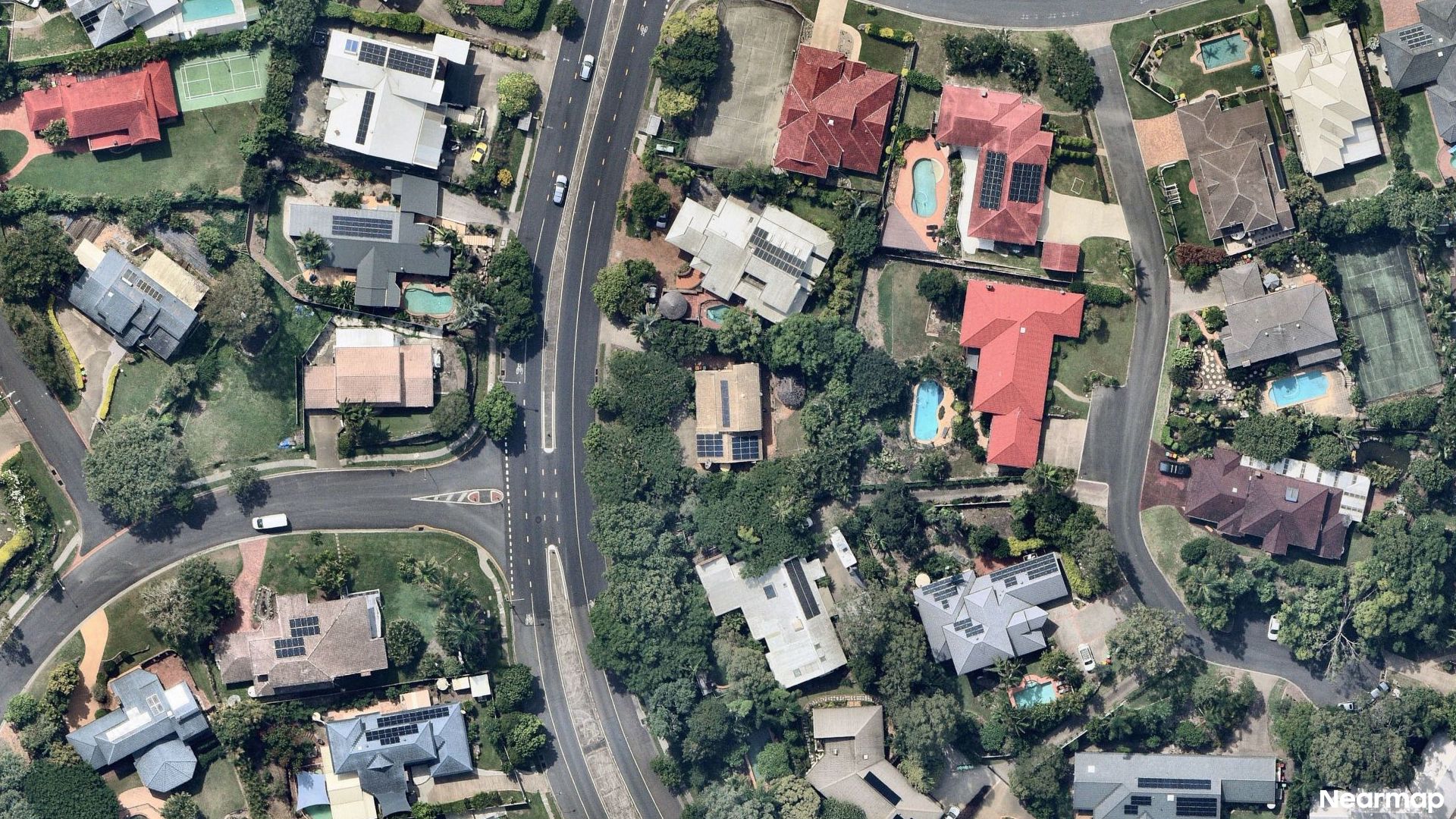 Vertical aerial view