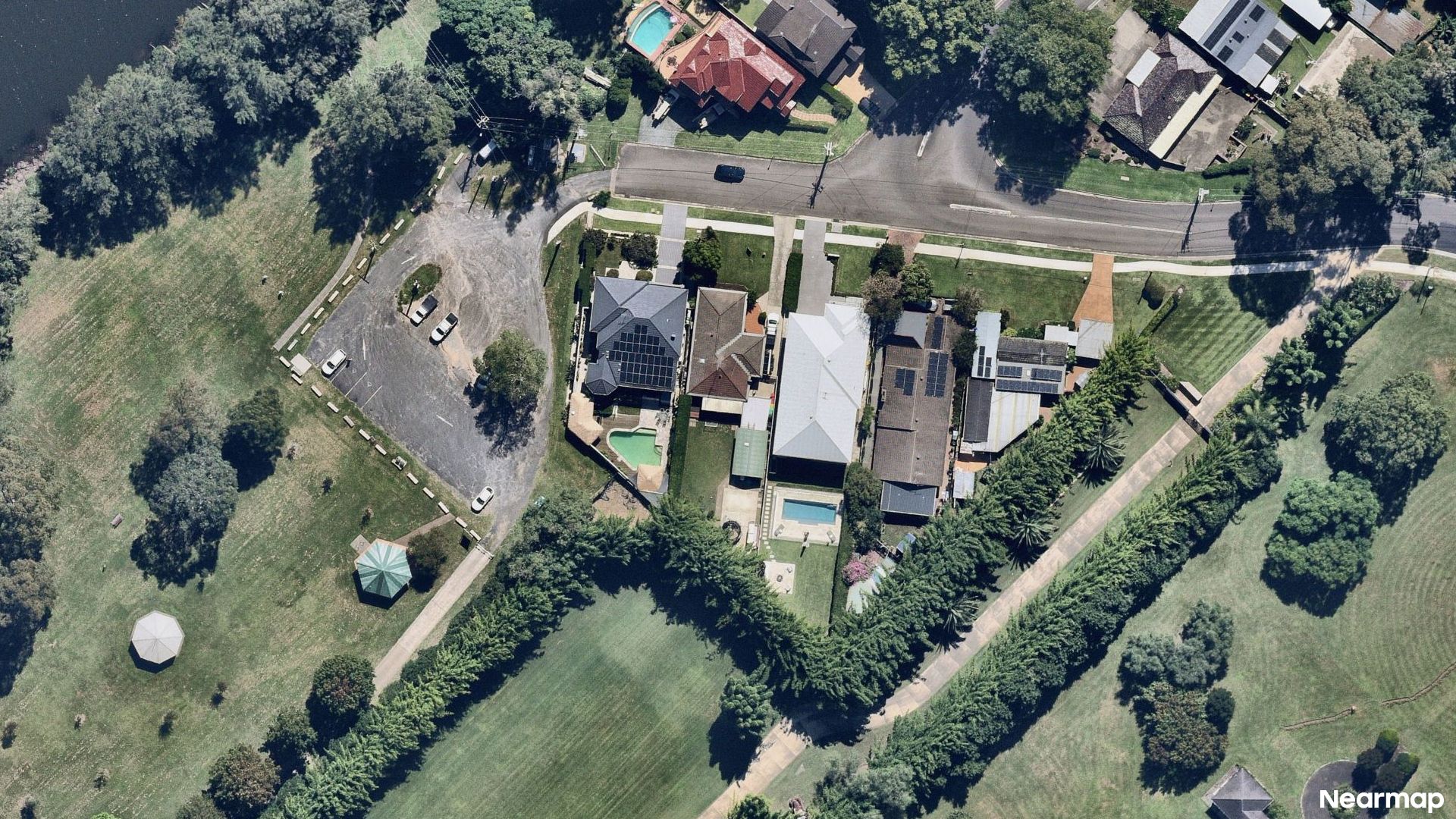Vertical aerial view