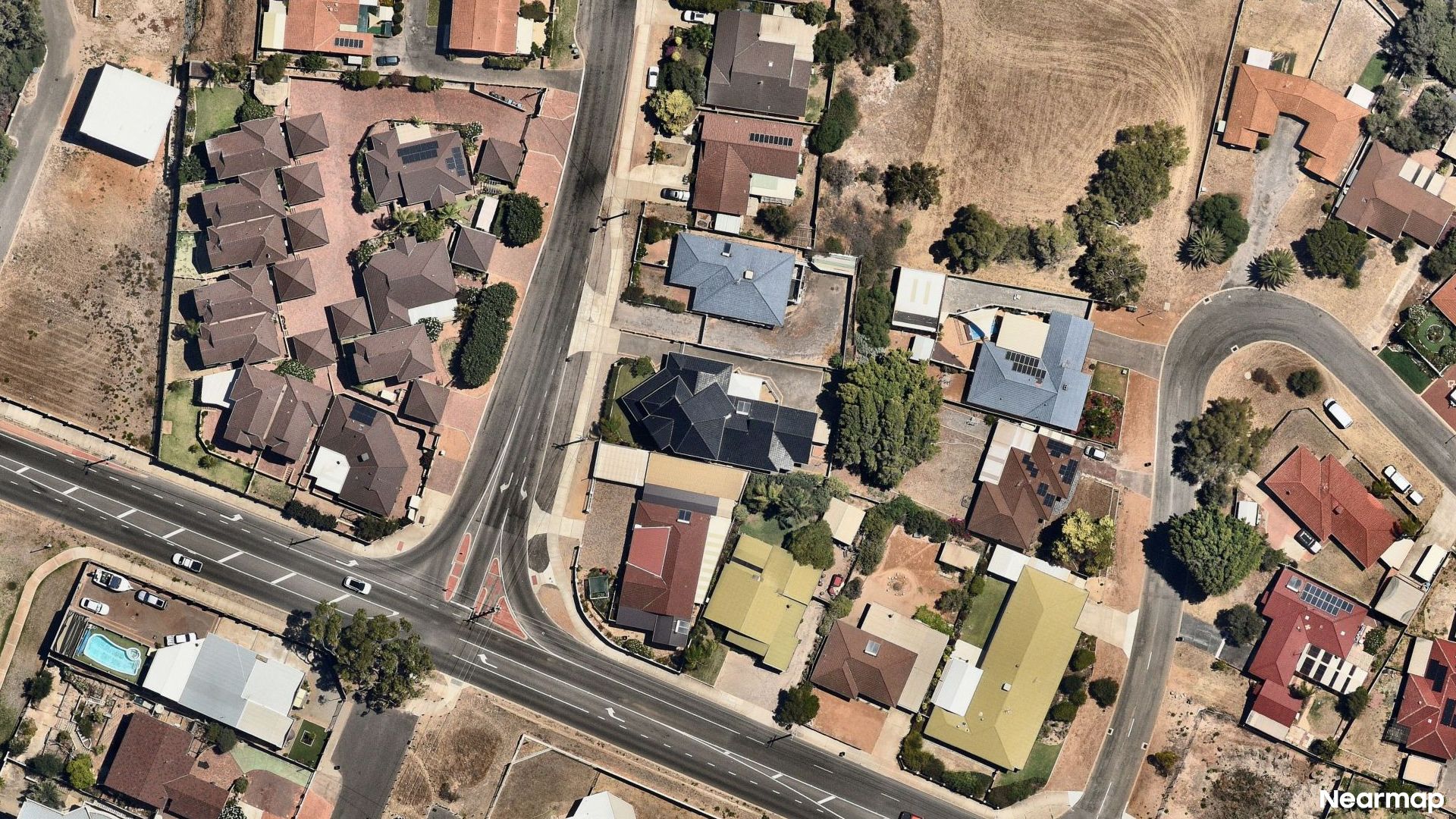 Vertical aerial view
