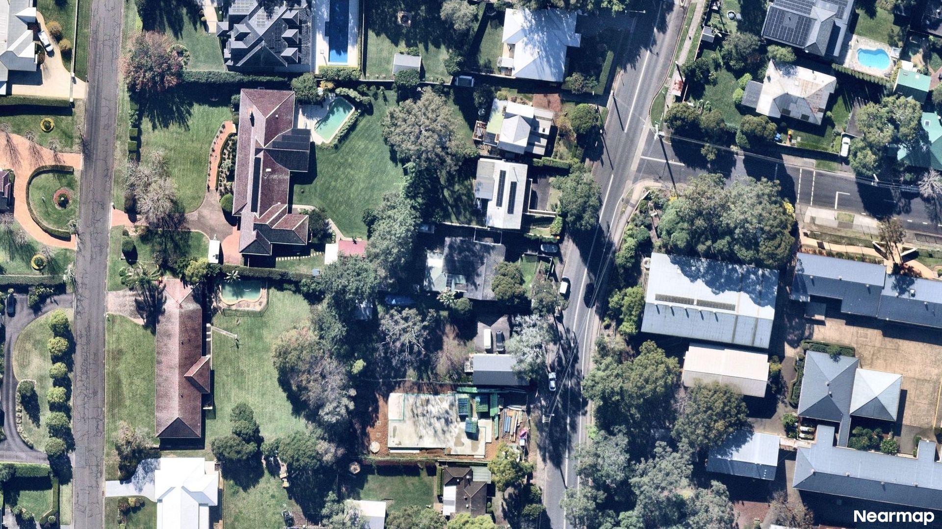 Vertical aerial view