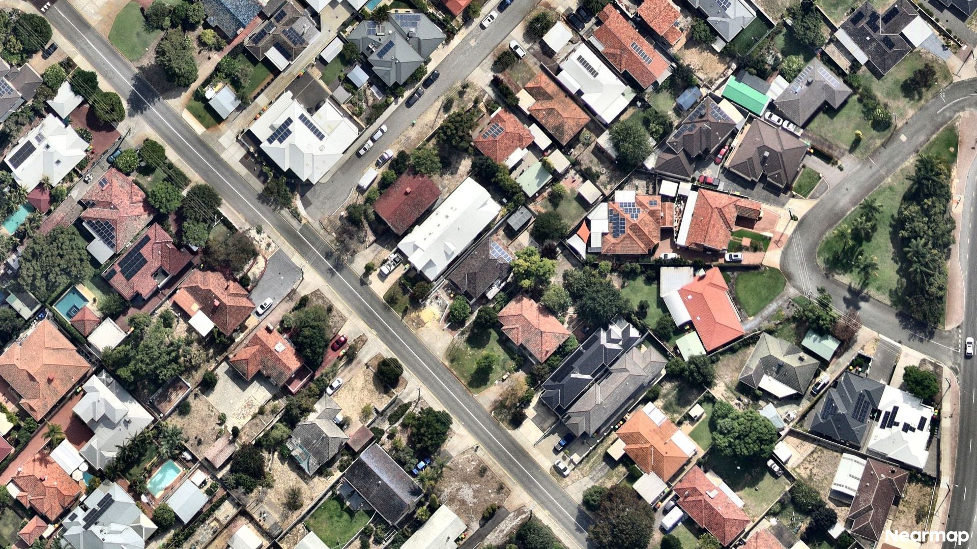 Vertical aerial view