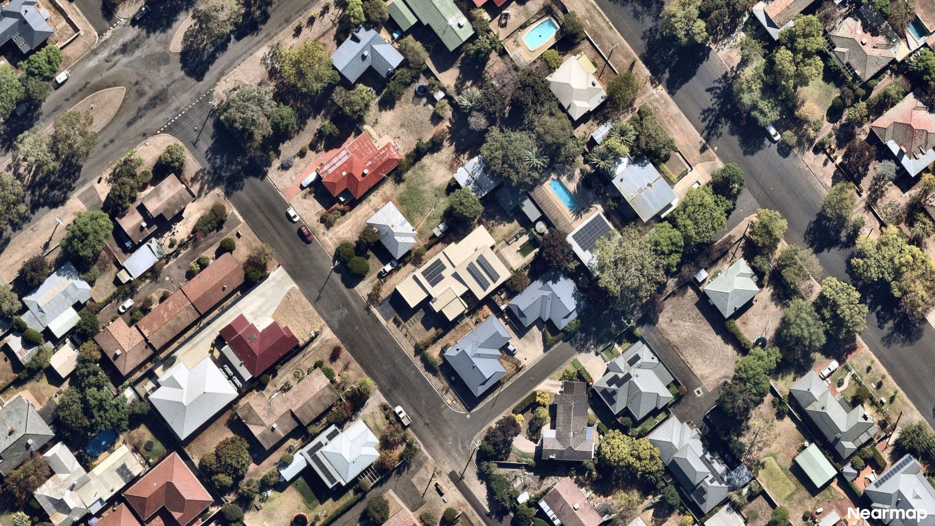Vertical aerial view