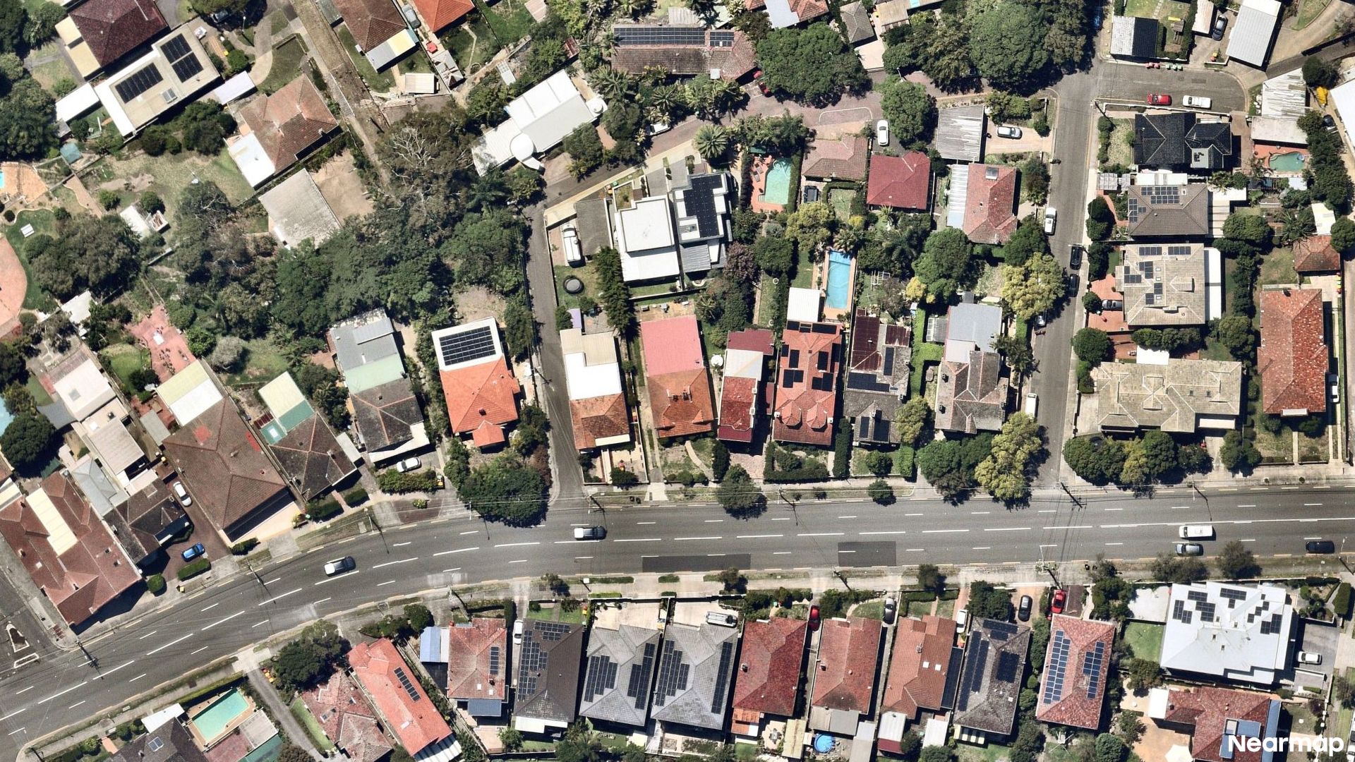 Vertical aerial view