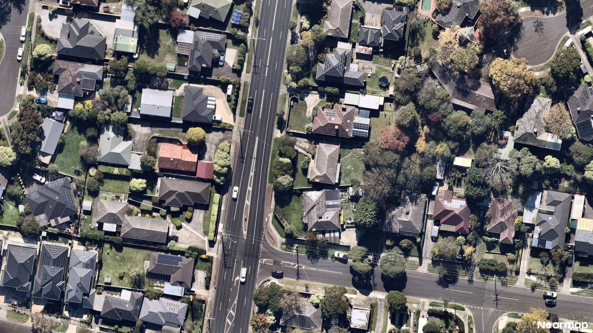 Vertical aerial view