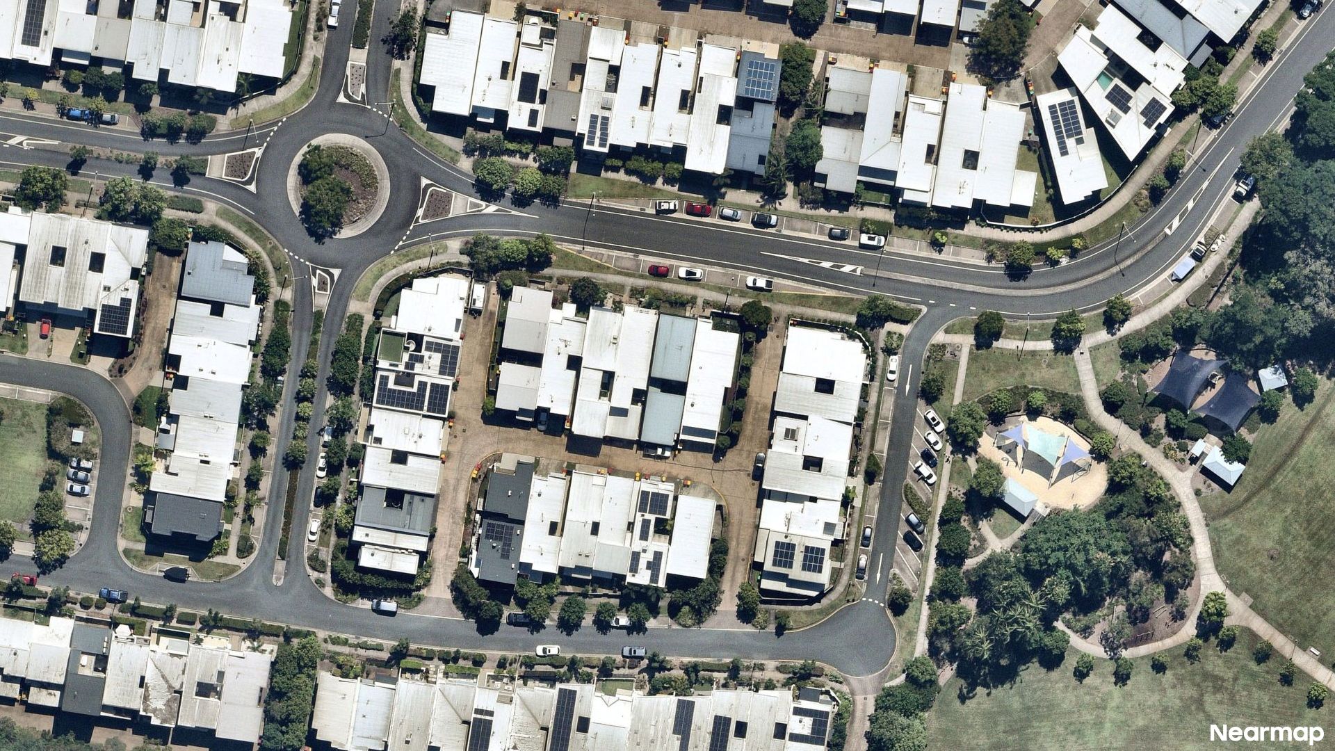 Vertical aerial view