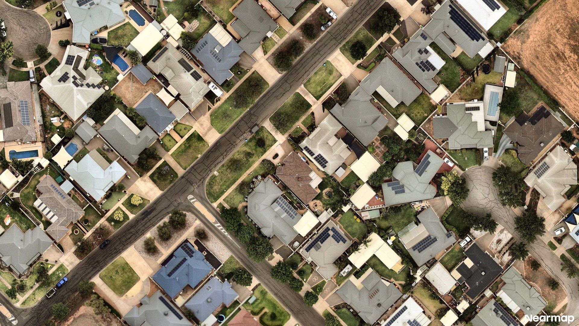 Vertical aerial view