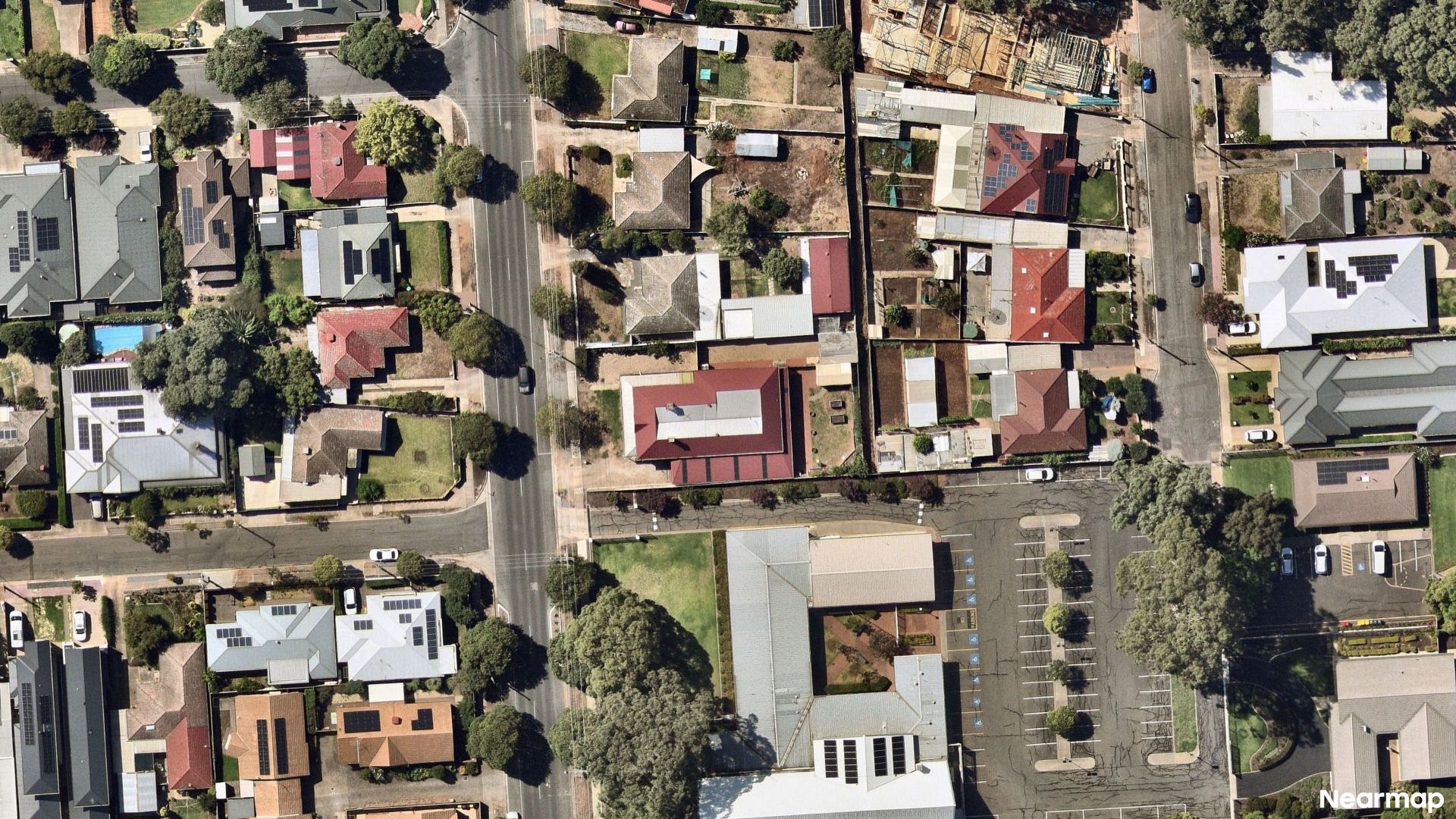 Vertical aerial view