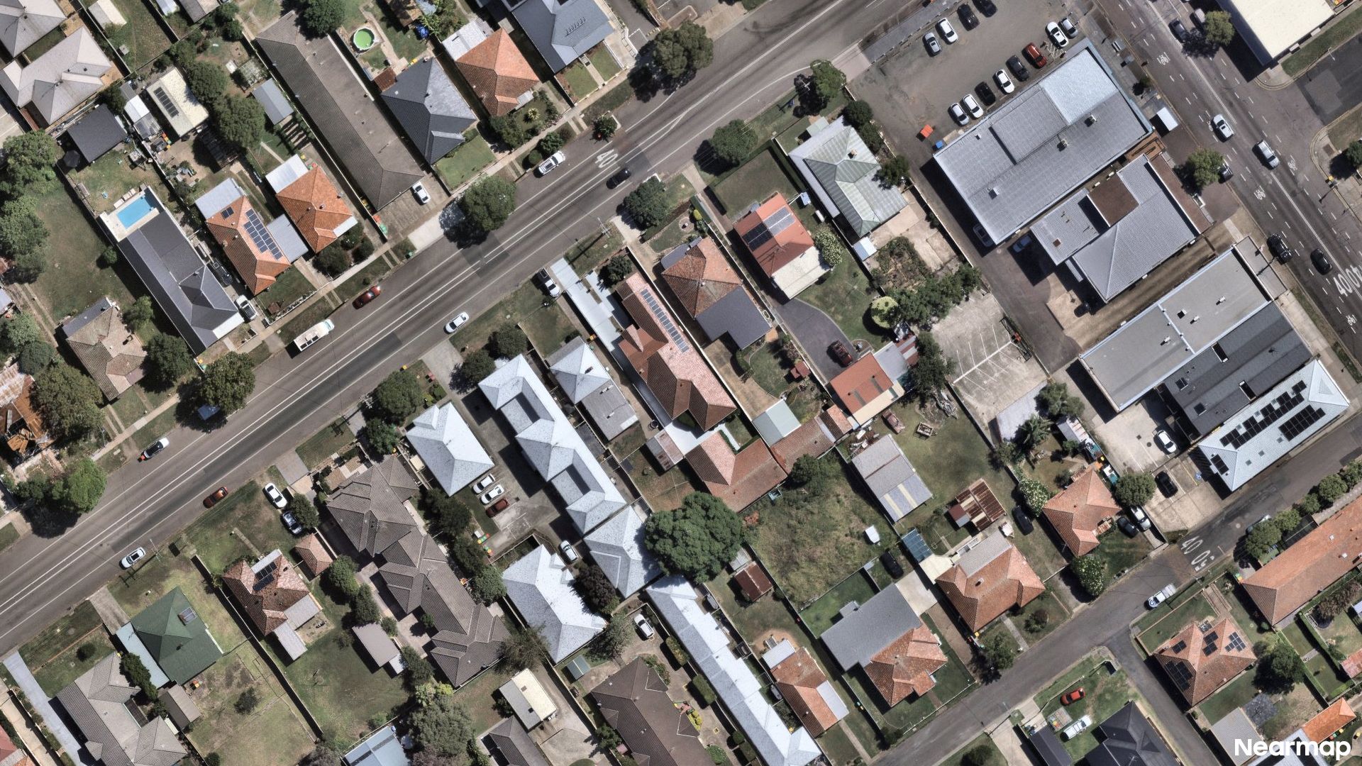 Vertical aerial view