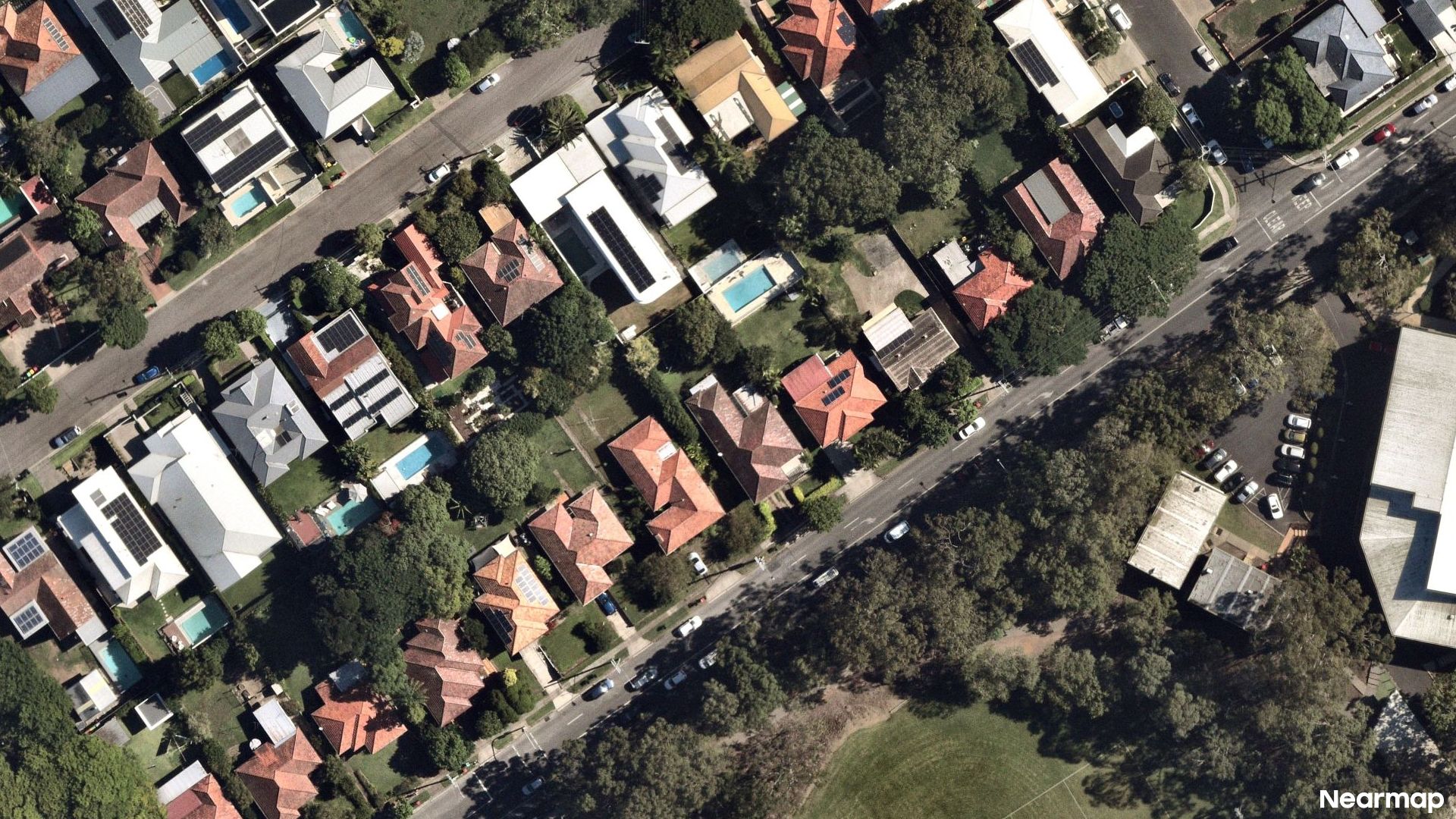 Vertical aerial view