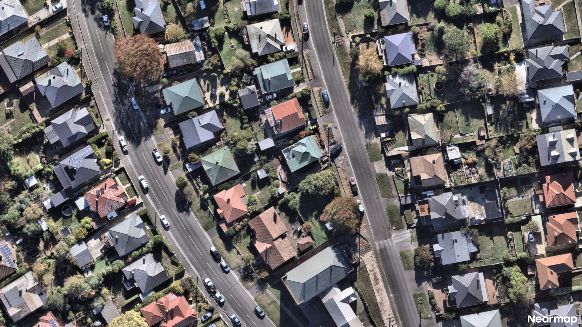 Vertical aerial view