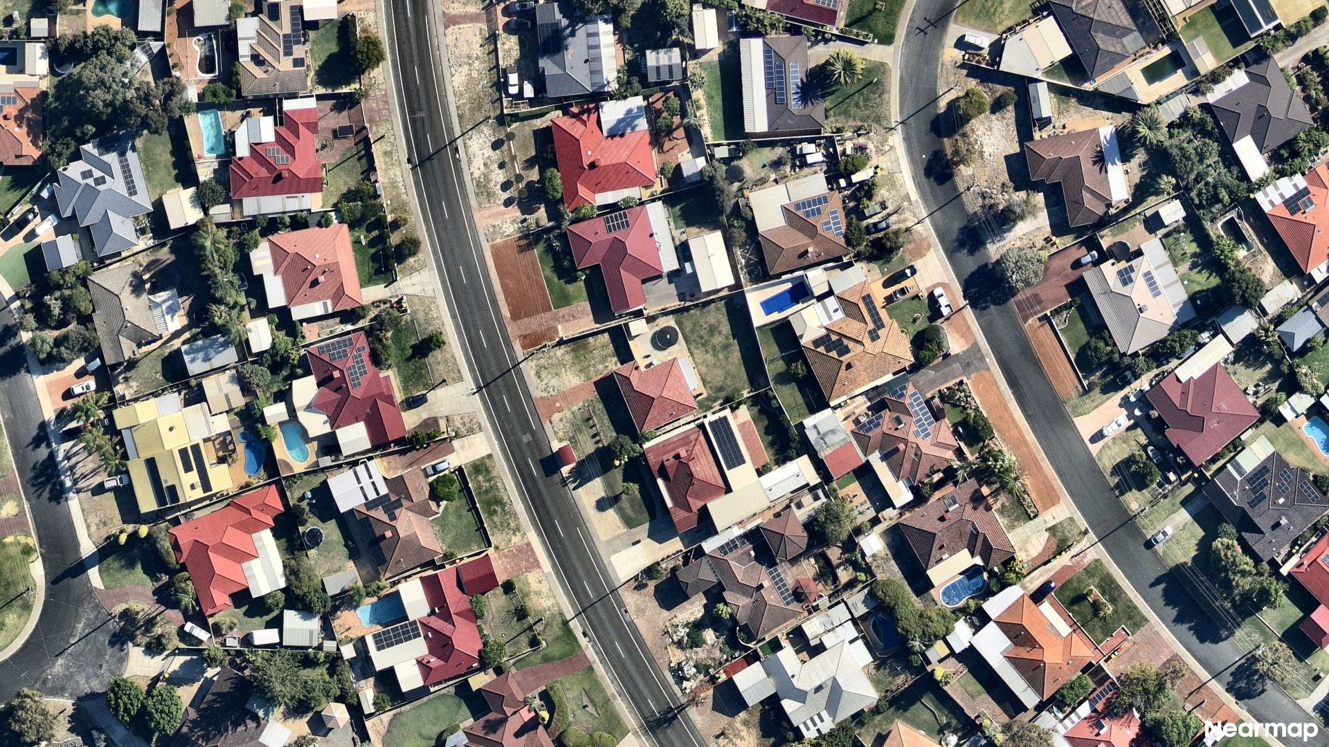 Vertical aerial view