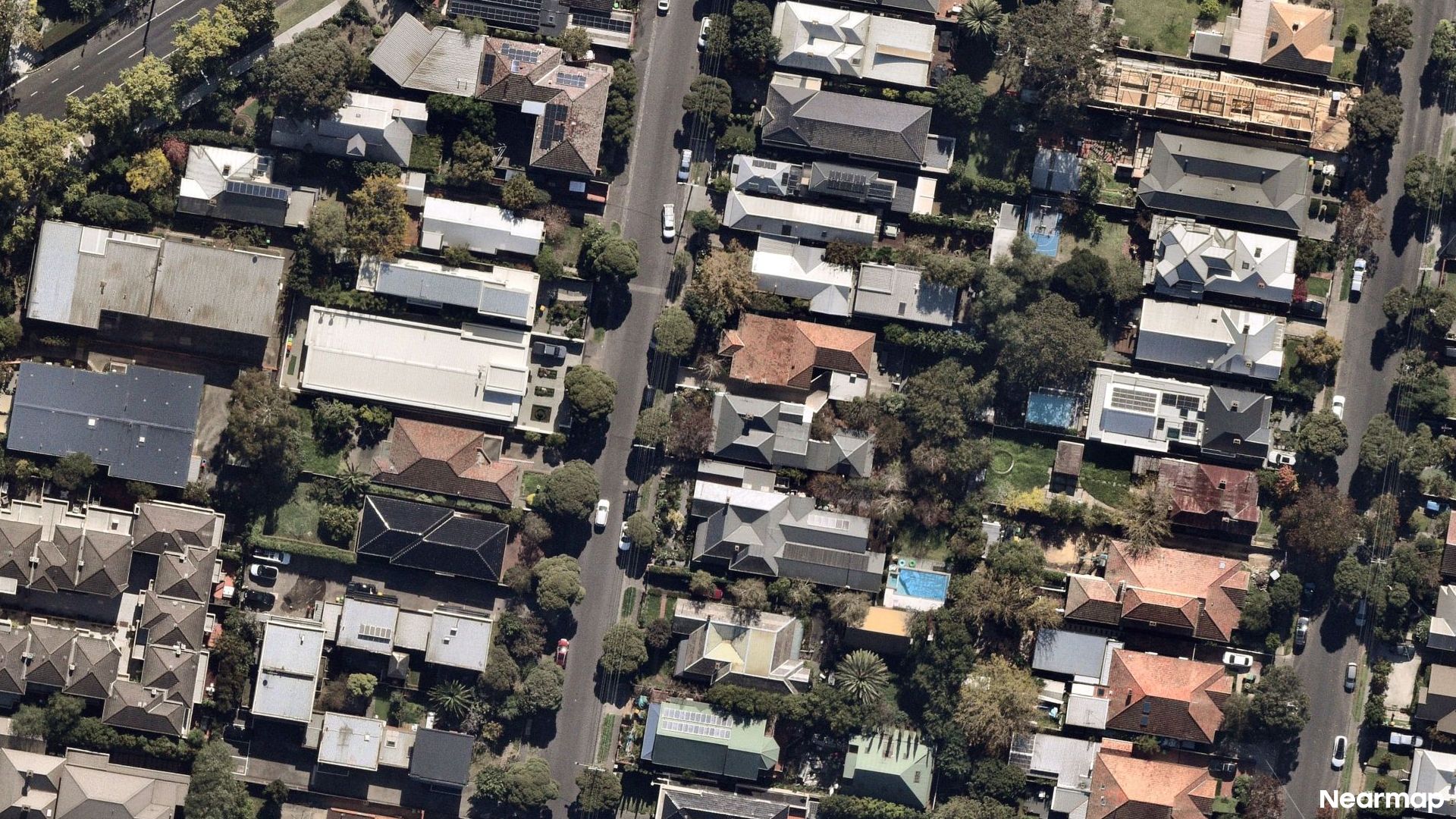 Vertical aerial view