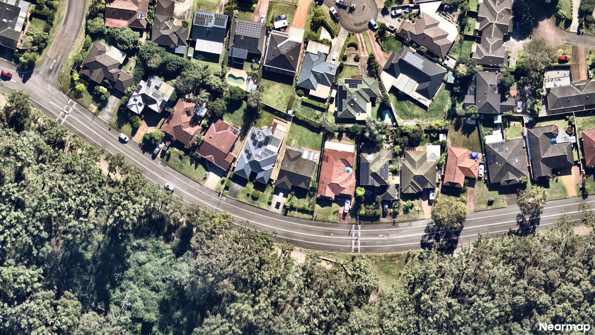Vertical aerial view