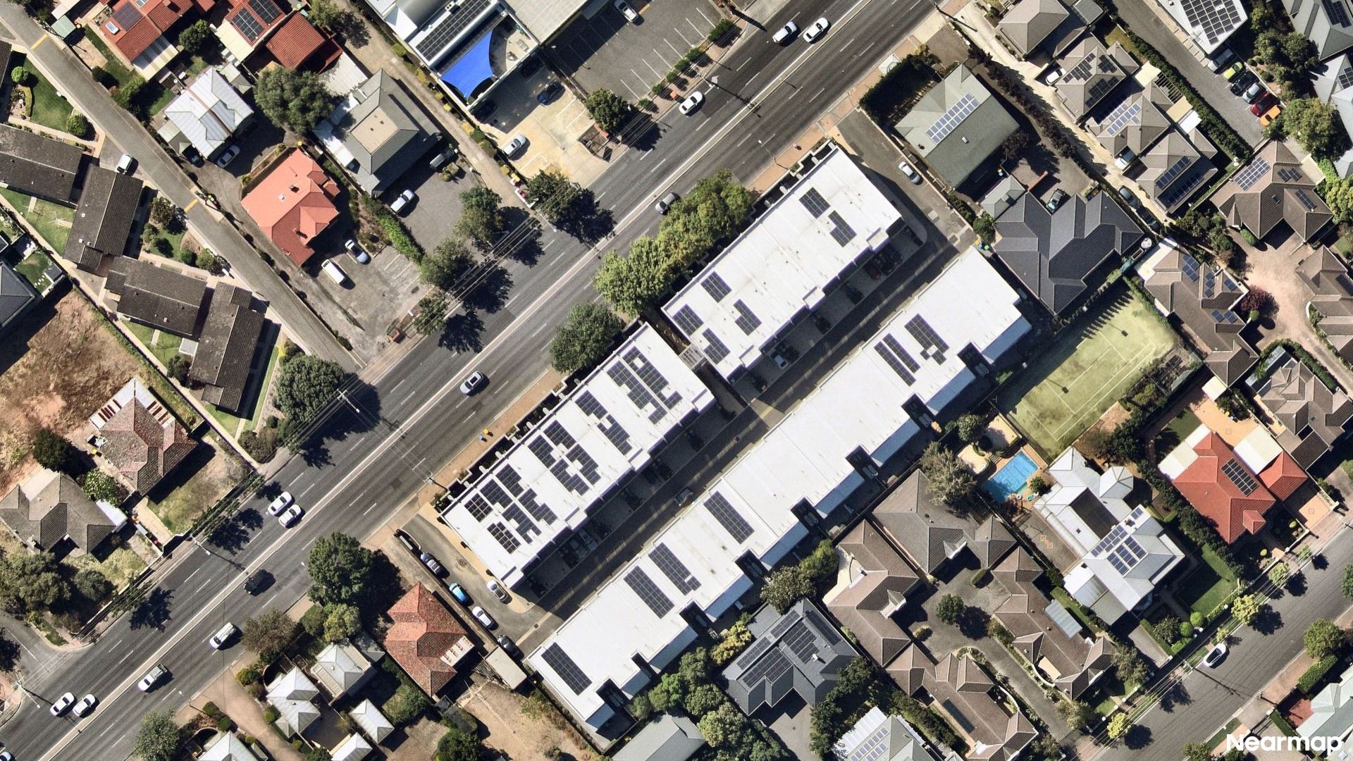 Vertical aerial view