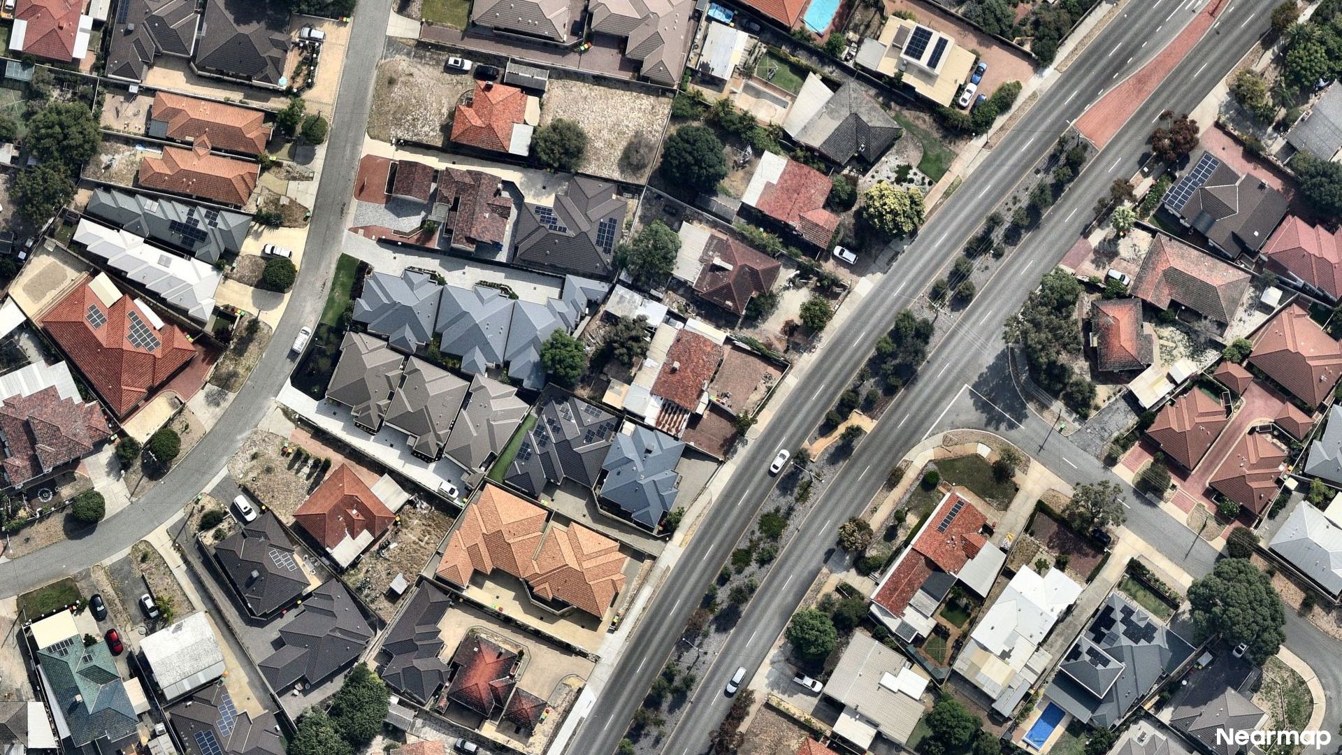 Vertical aerial view