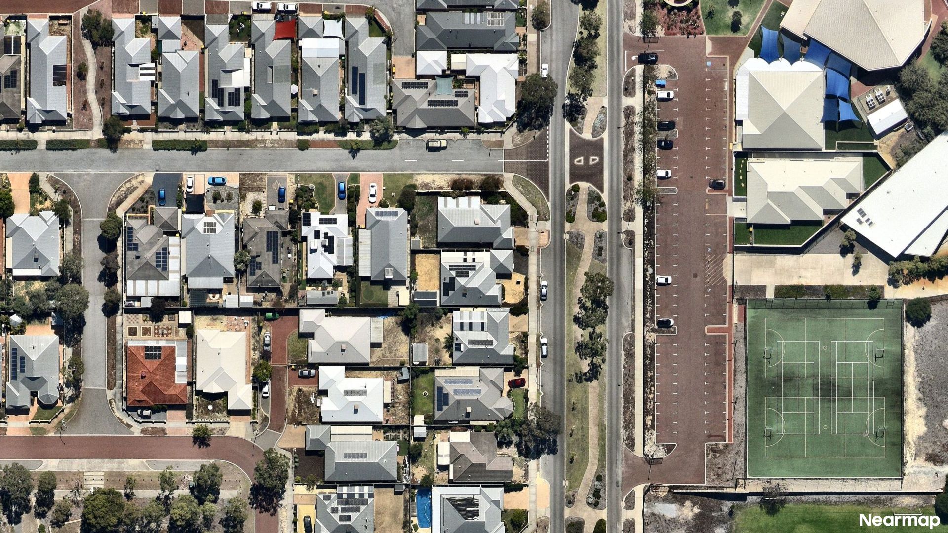 Vertical aerial view