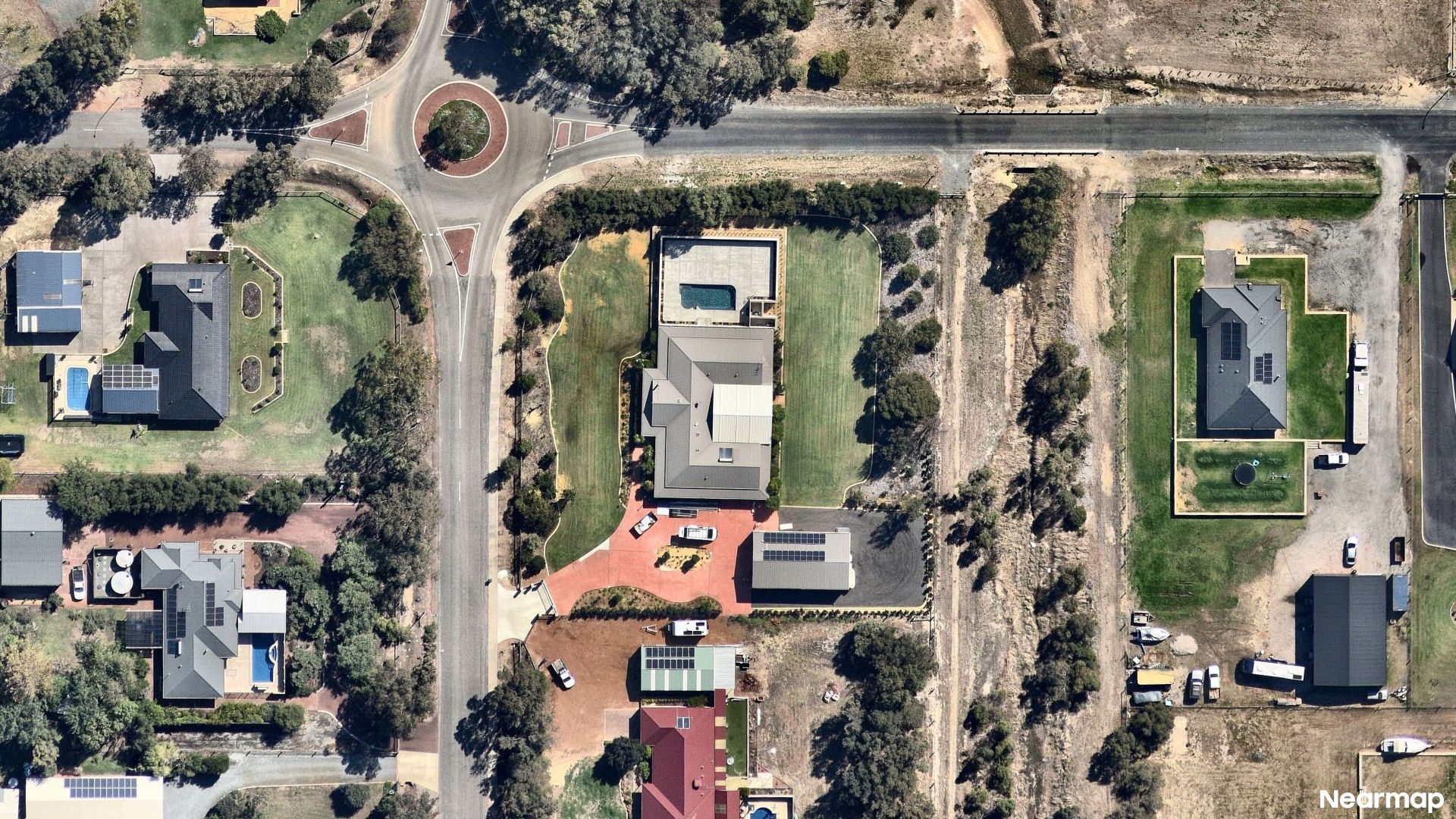 Vertical aerial view