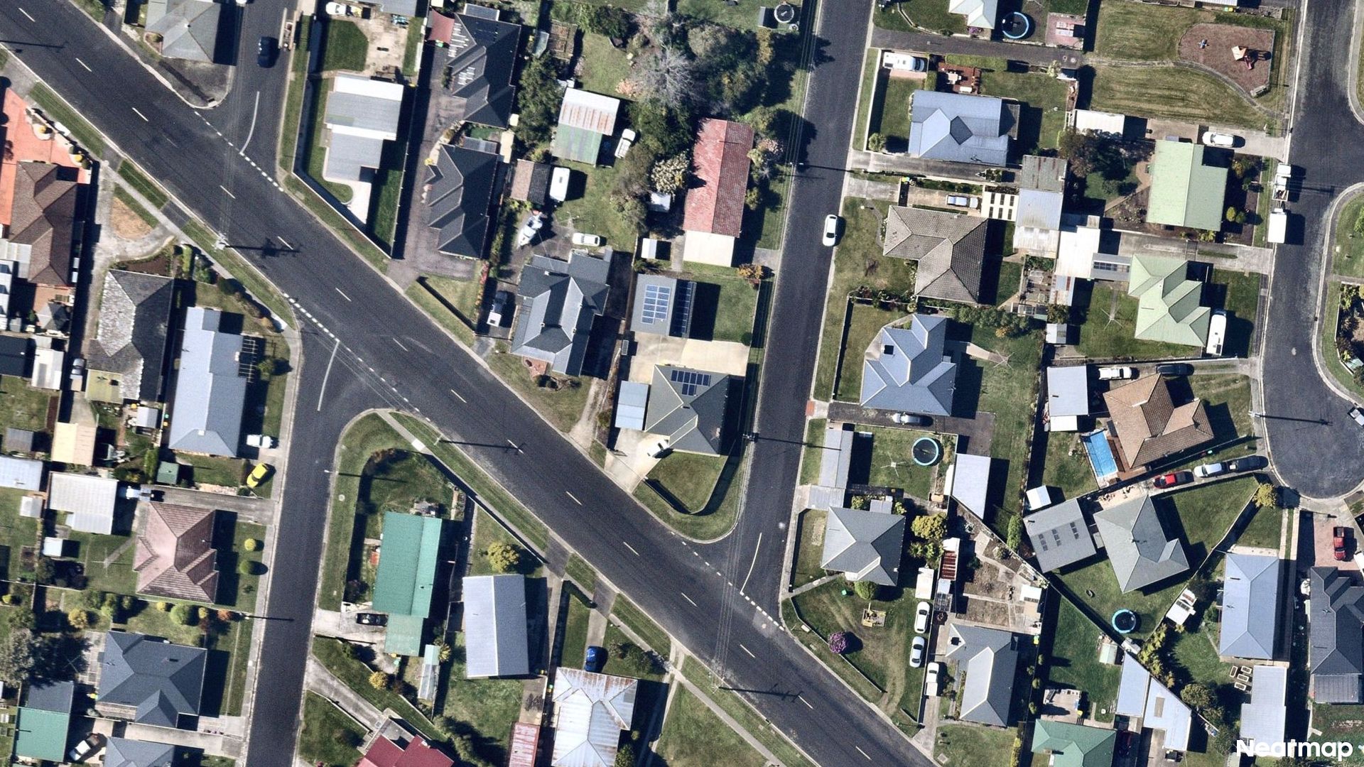 Vertical aerial view
