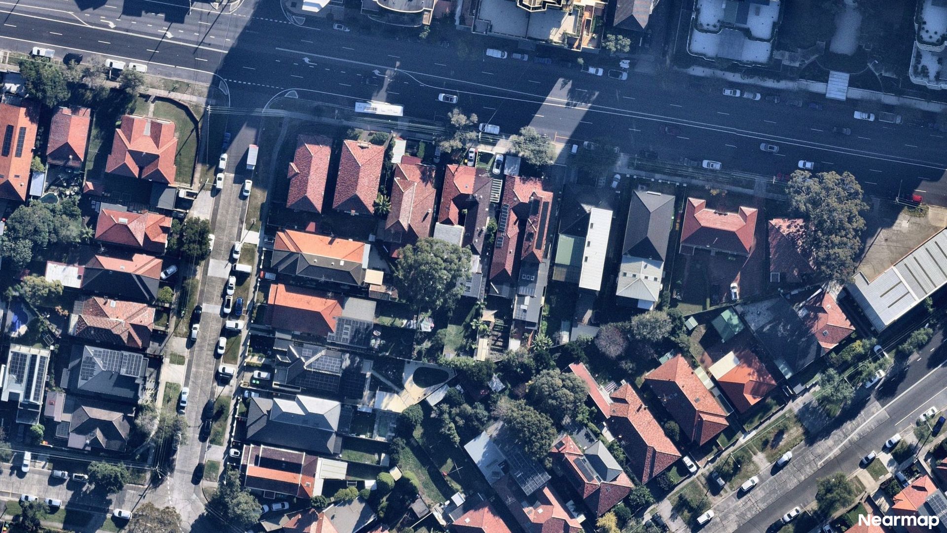 Vertical aerial view