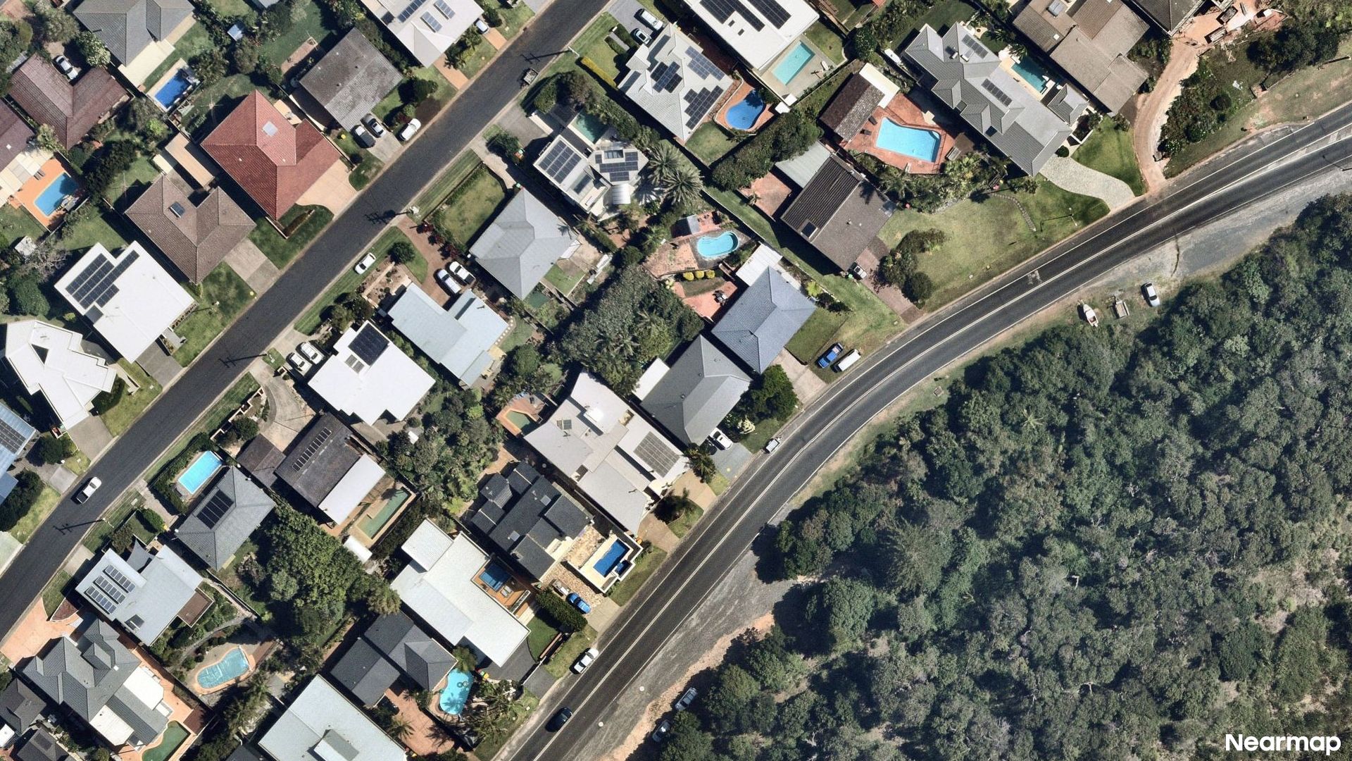 Vertical aerial view