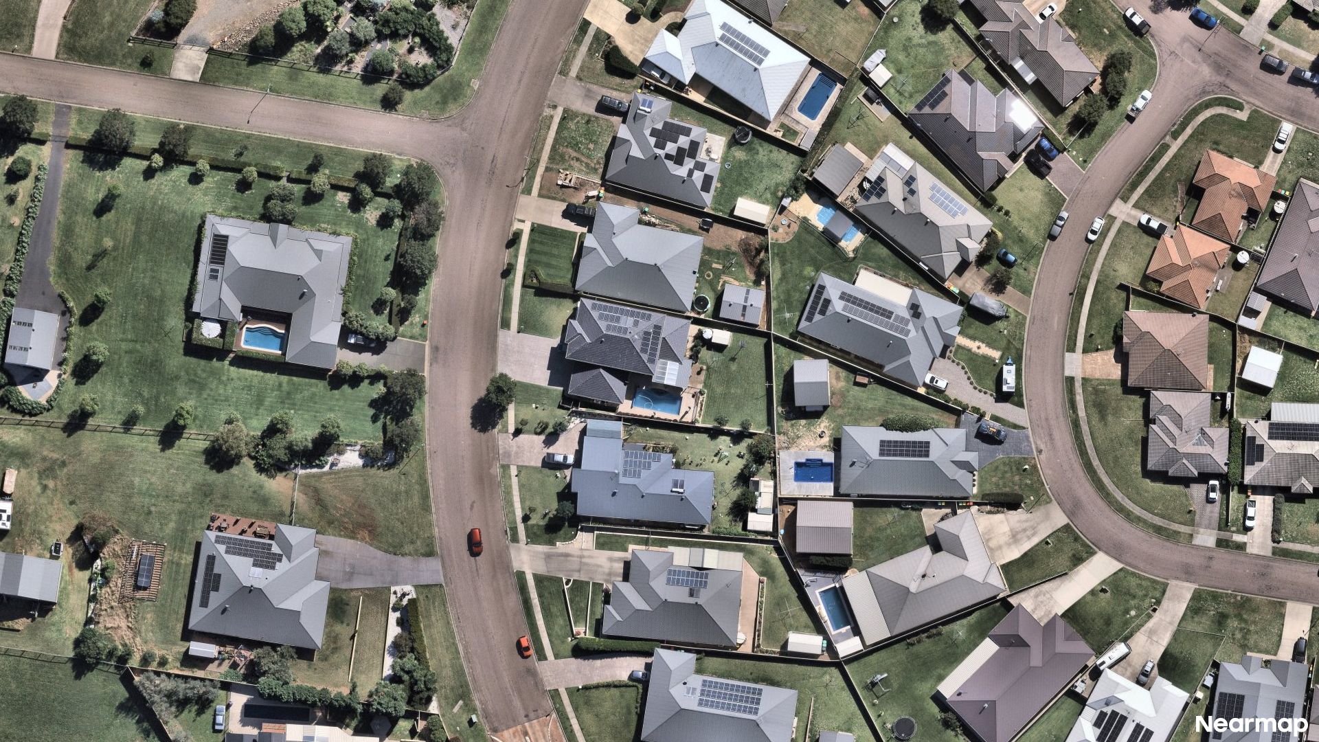 Vertical aerial view