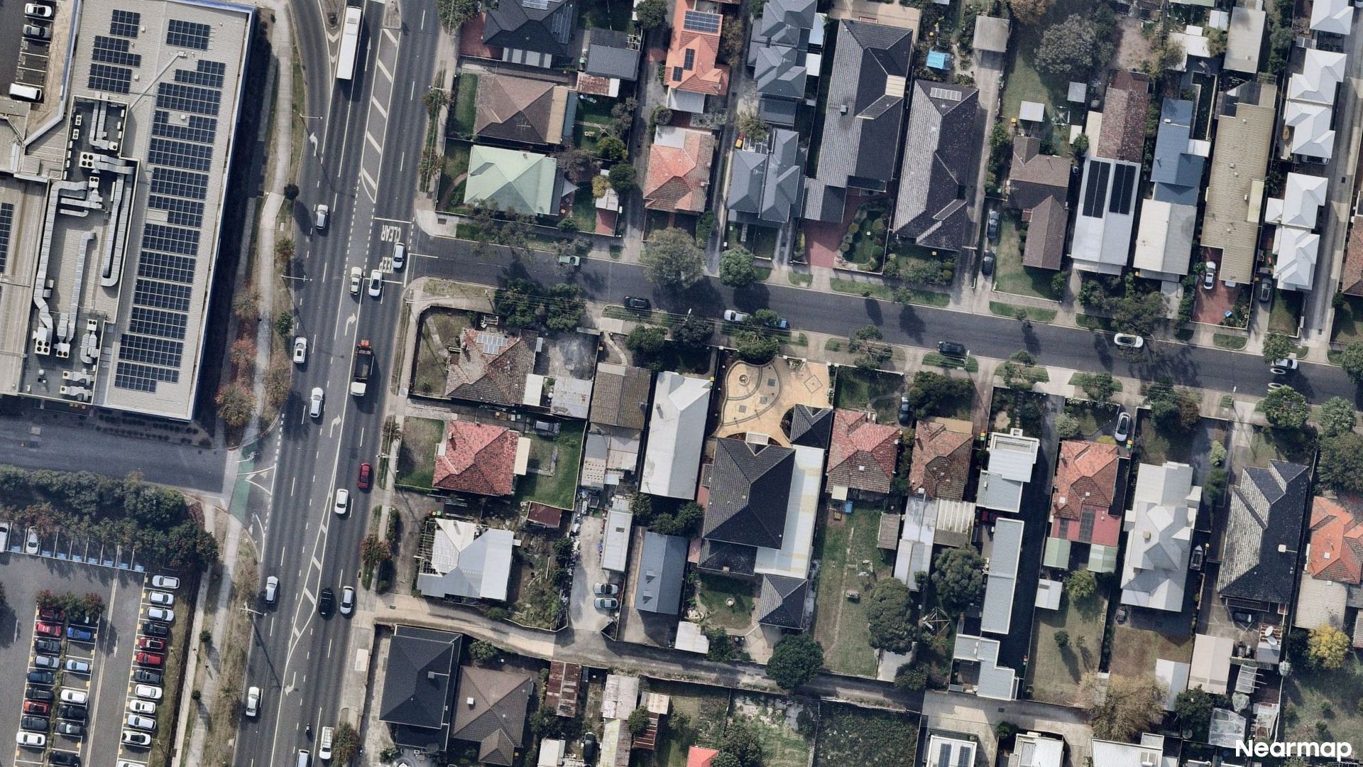 Vertical aerial view