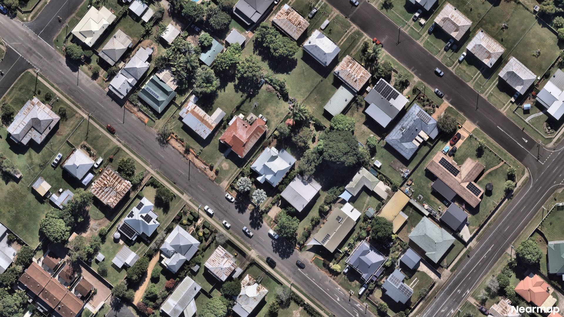 Vertical aerial view