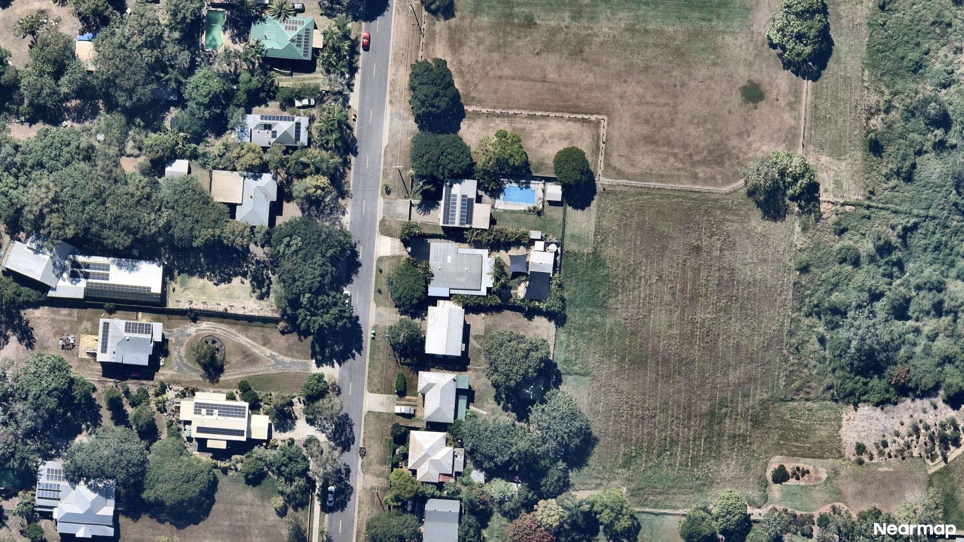 Vertical aerial view