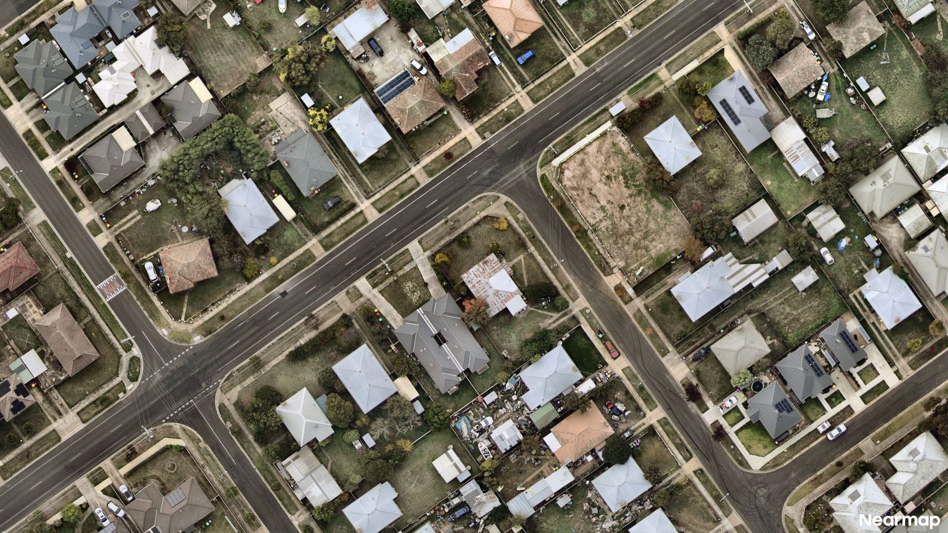 Vertical aerial view