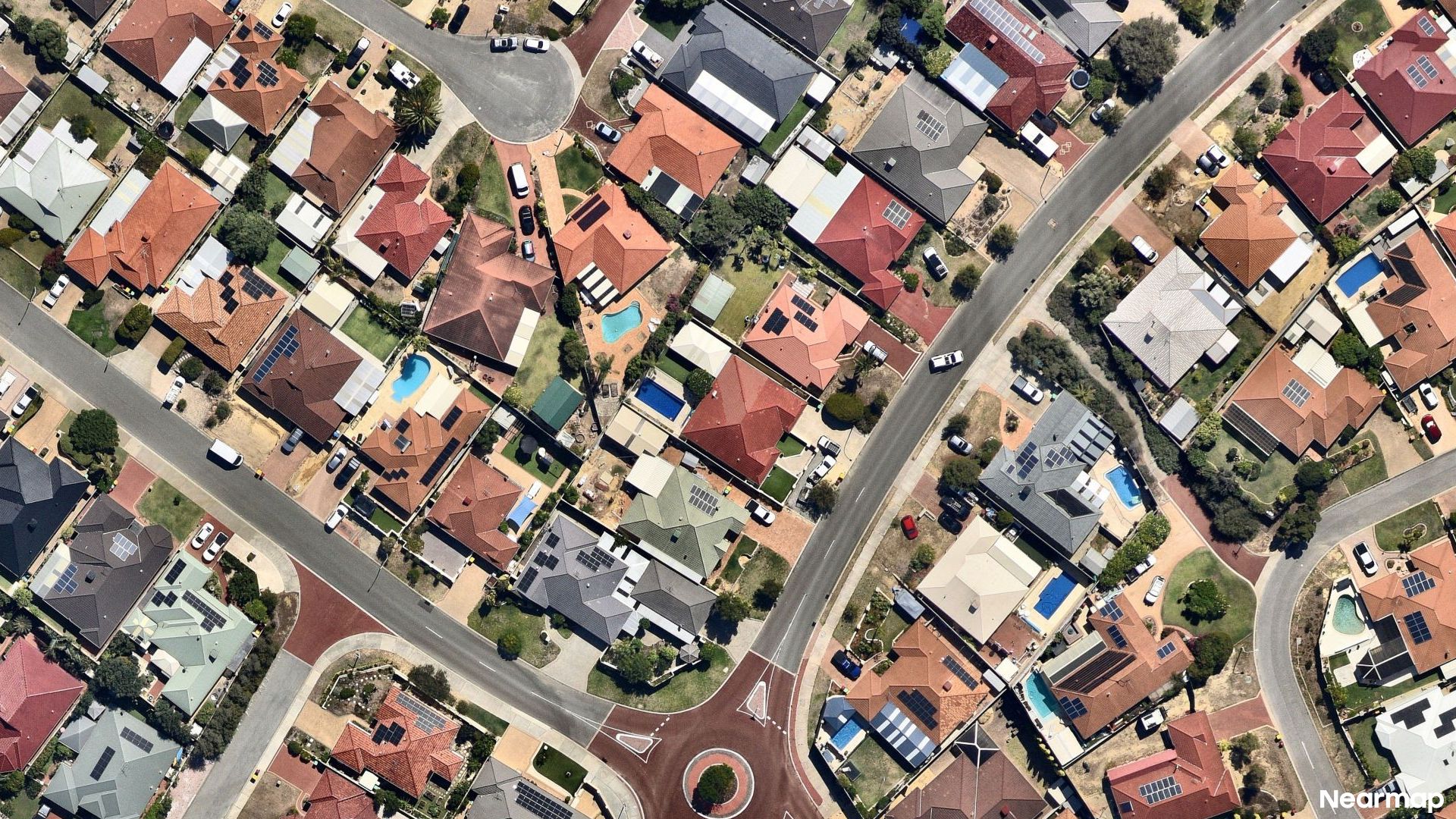 Vertical aerial view