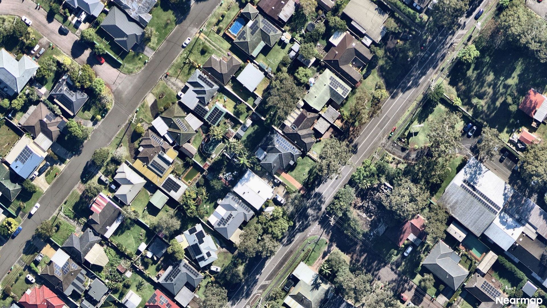 Vertical aerial view