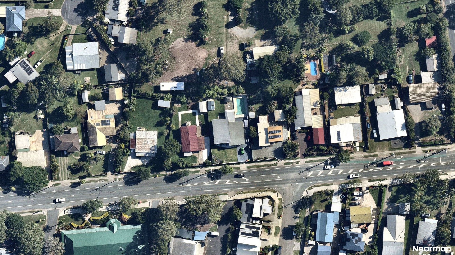 Vertical aerial view