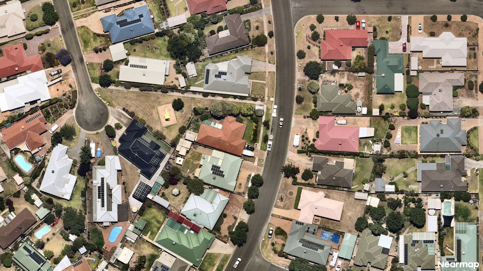 Vertical aerial view