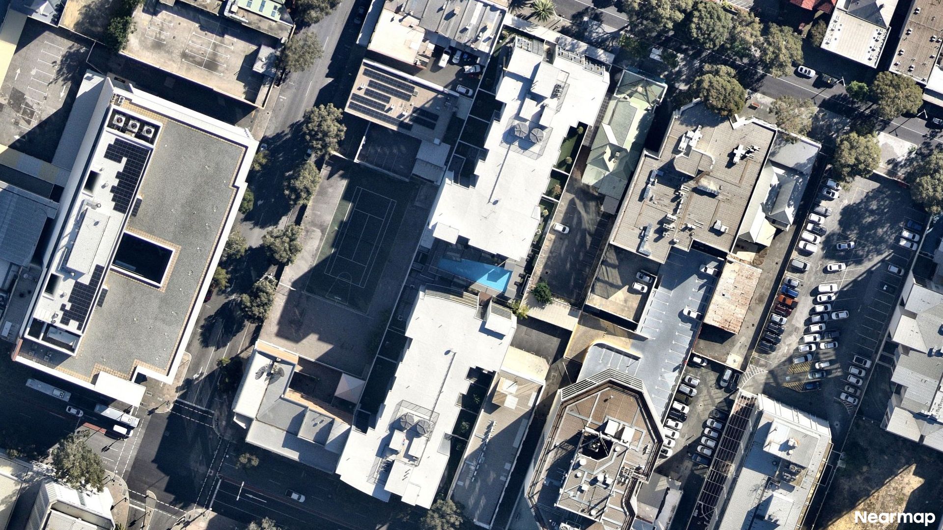 Vertical aerial view