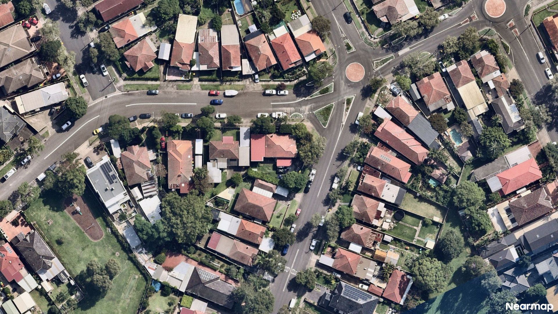 Vertical aerial view